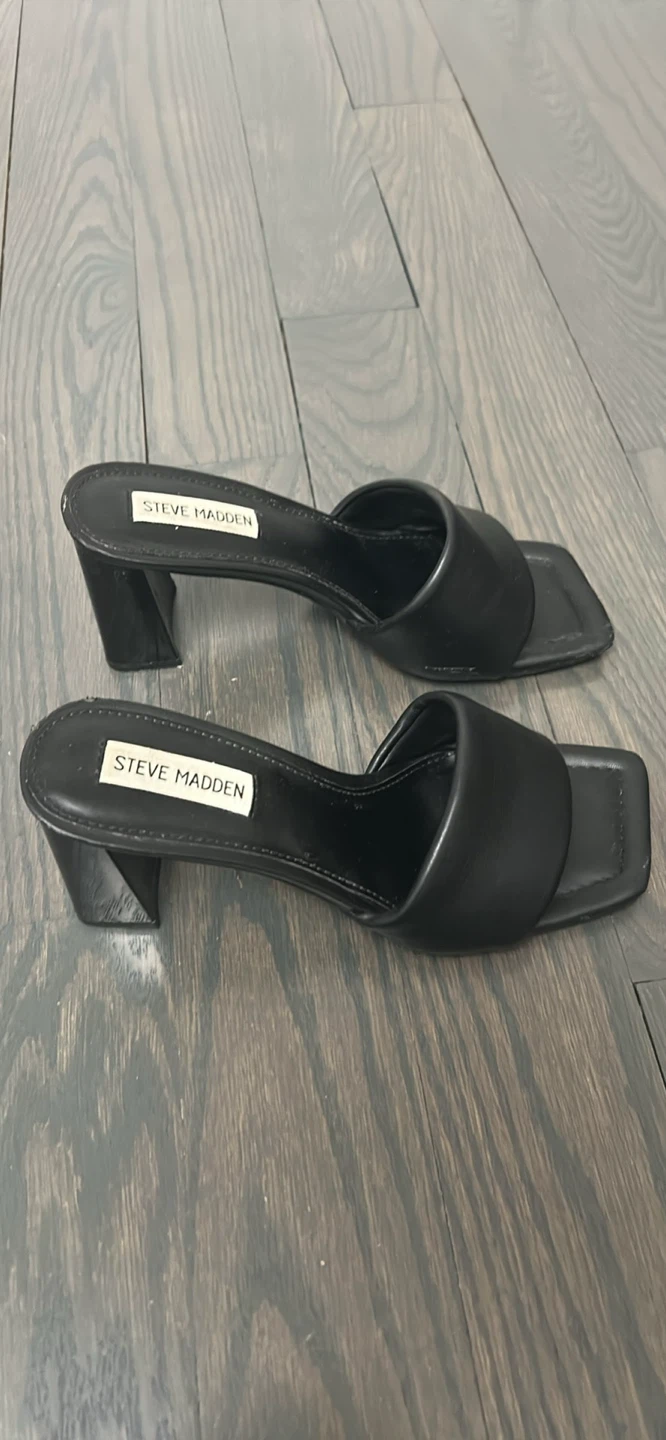 Steve Madden Black Heeled Mules - photo 5