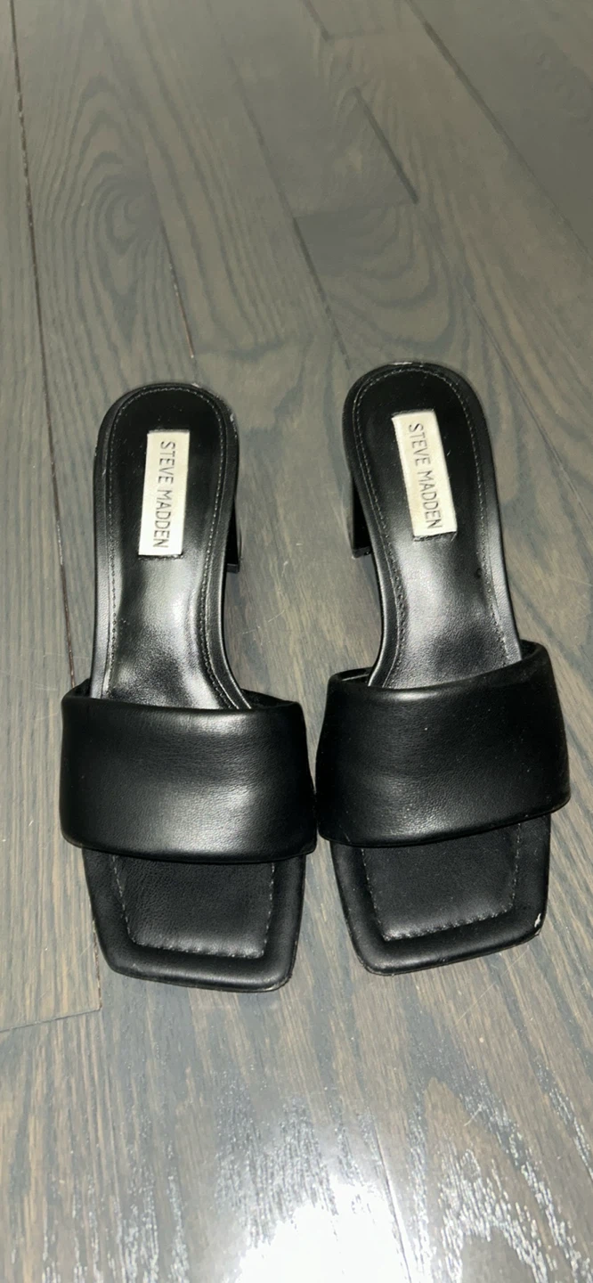Steve Madden Black Heeled Mules - photo 2