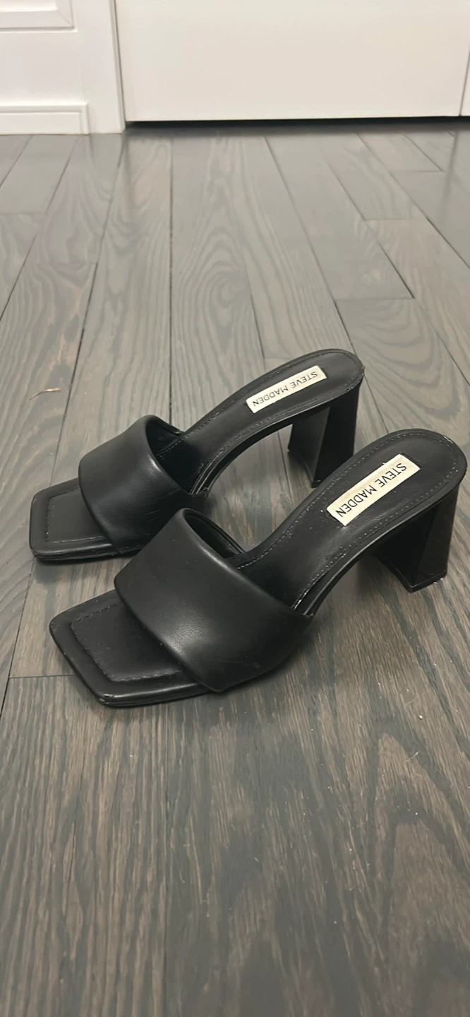 Steve Madden Black Heeled Mules - photo 3