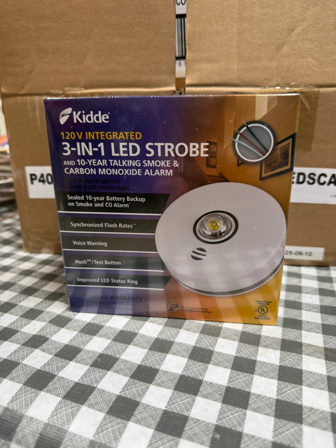 Kidde 120V Integrated 3-in-1 LED Strobe Smoke & CO Alarm