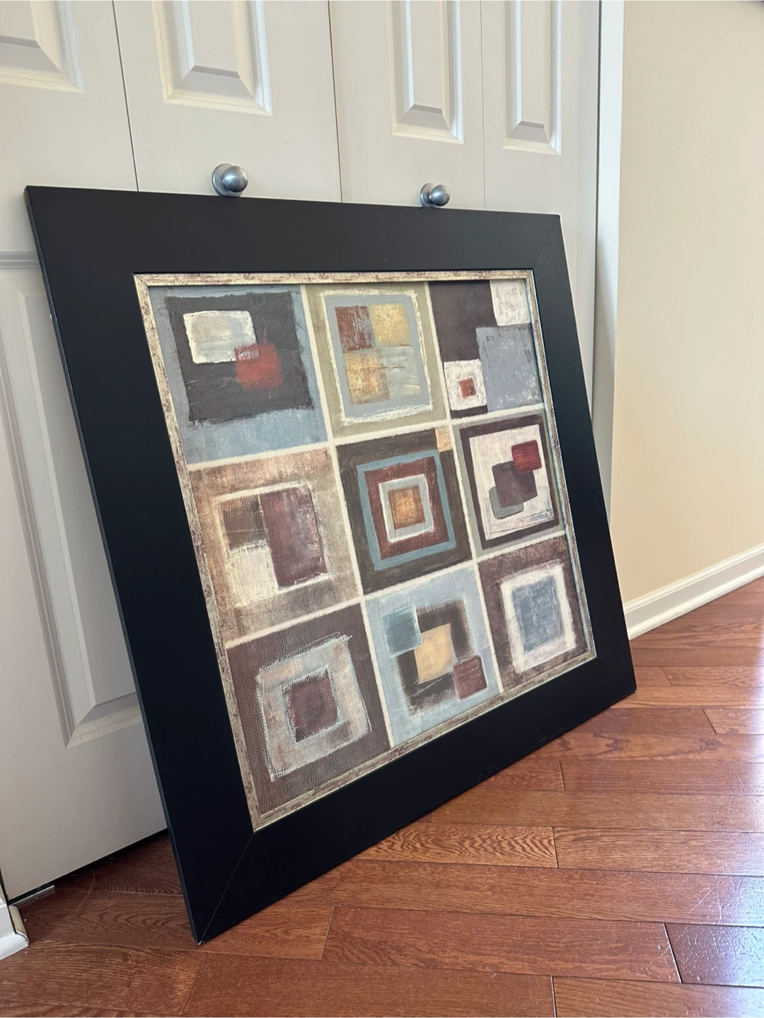 Abstract Square Art Print Framed