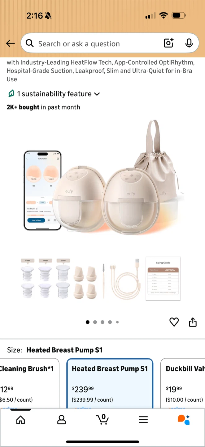 Eufy Heated Breast Pump S1 - photo 2