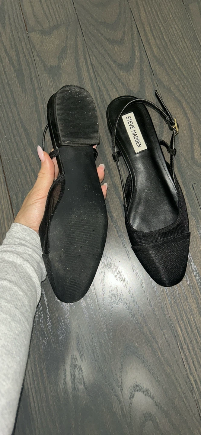 Steve Madden Black Slingback Flats - photo 2