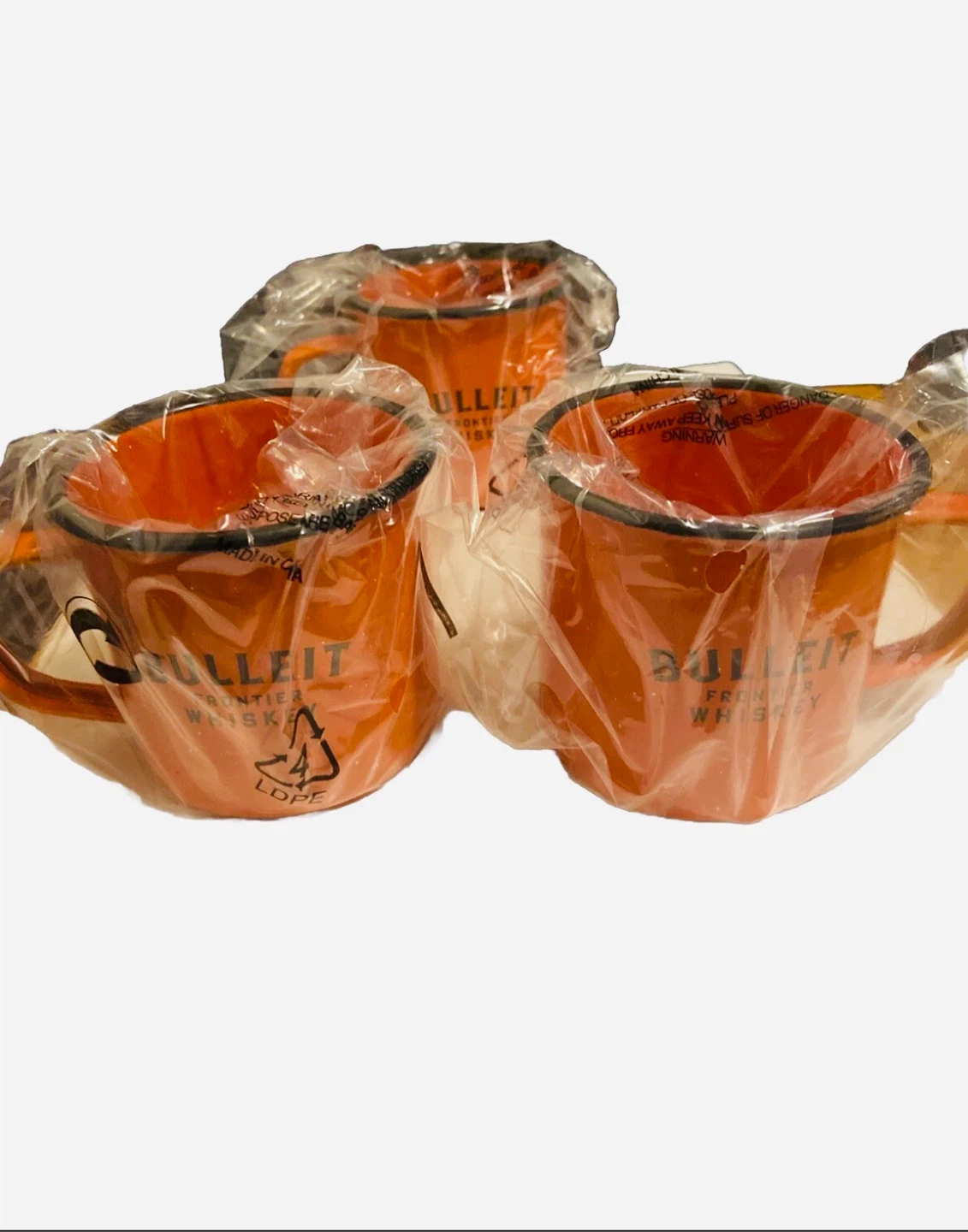 Bulleit Frontier Whiskey Enamel Mugs (Set of 3)