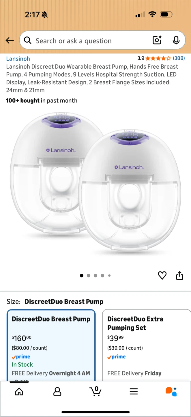Lansinoh Discreet Duo Wearable Breast Pump - photo 2