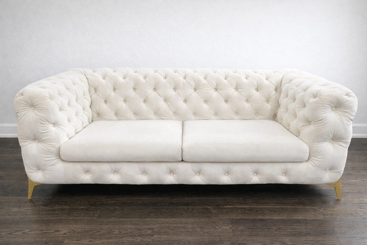 Tufted Cream Sofa set