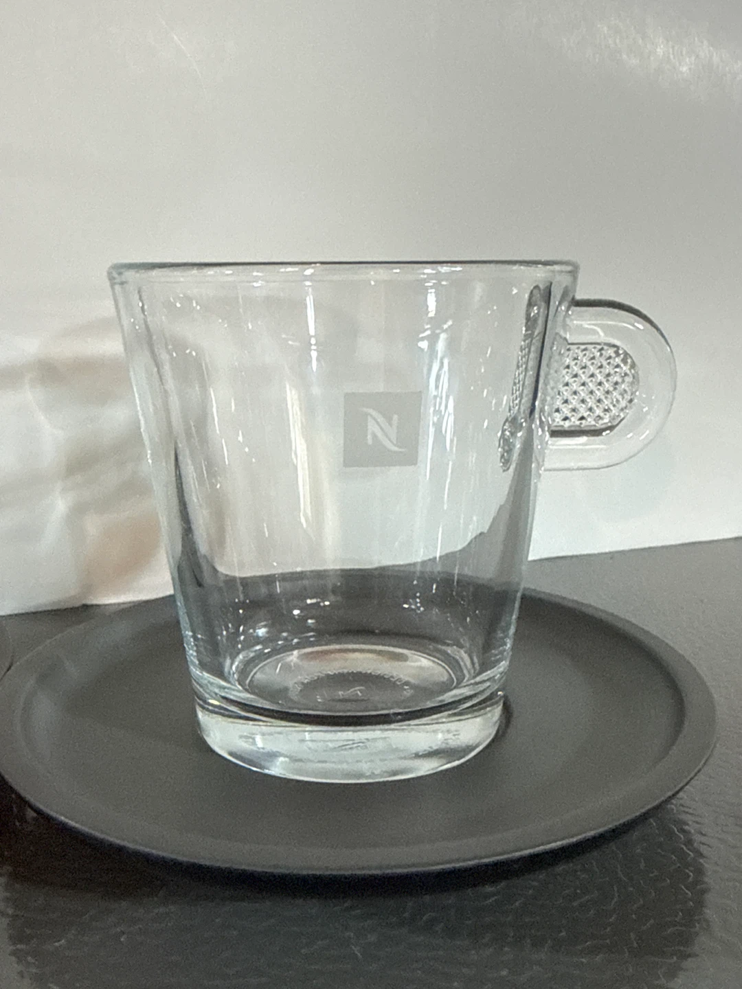 New Nespresso Glass Espresso Cups with Saucers (Set of 2) - photo 2