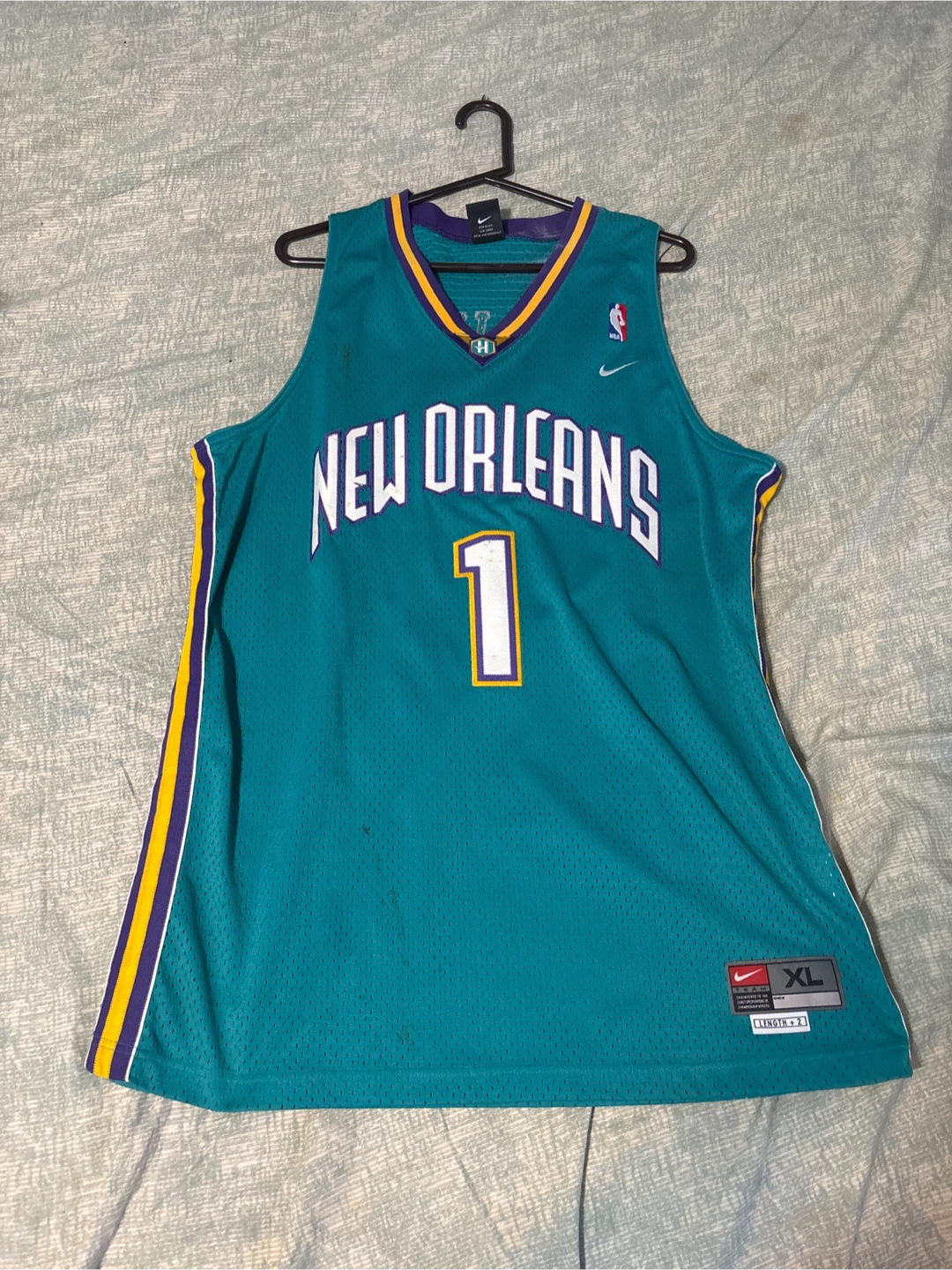 New Orleans Hornets Davis #1 Basketball Jersey XL - photo 2