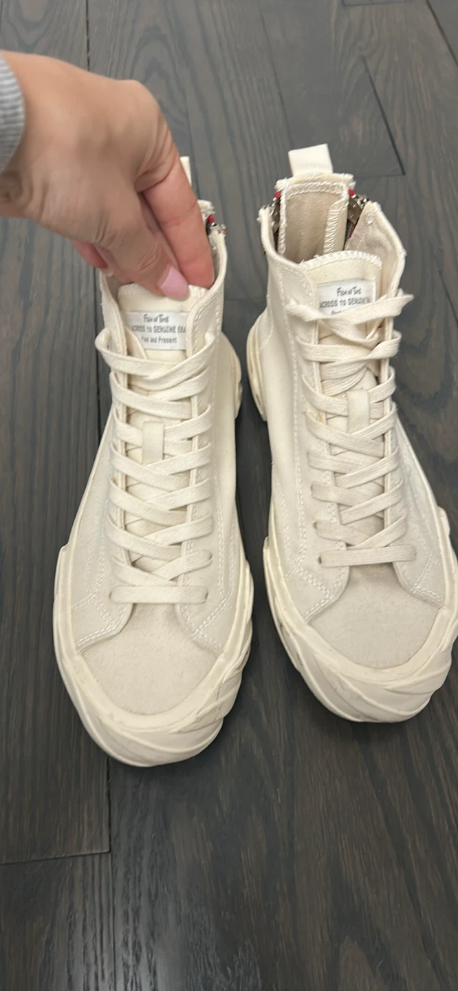 AGE High-Top Sneakers - Cream - Size 6 UK/40 EUR
