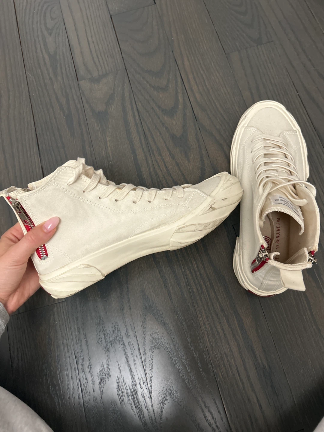 AGE High-Top Sneakers - Cream - Size 6 UK/40 EUR - photo 4