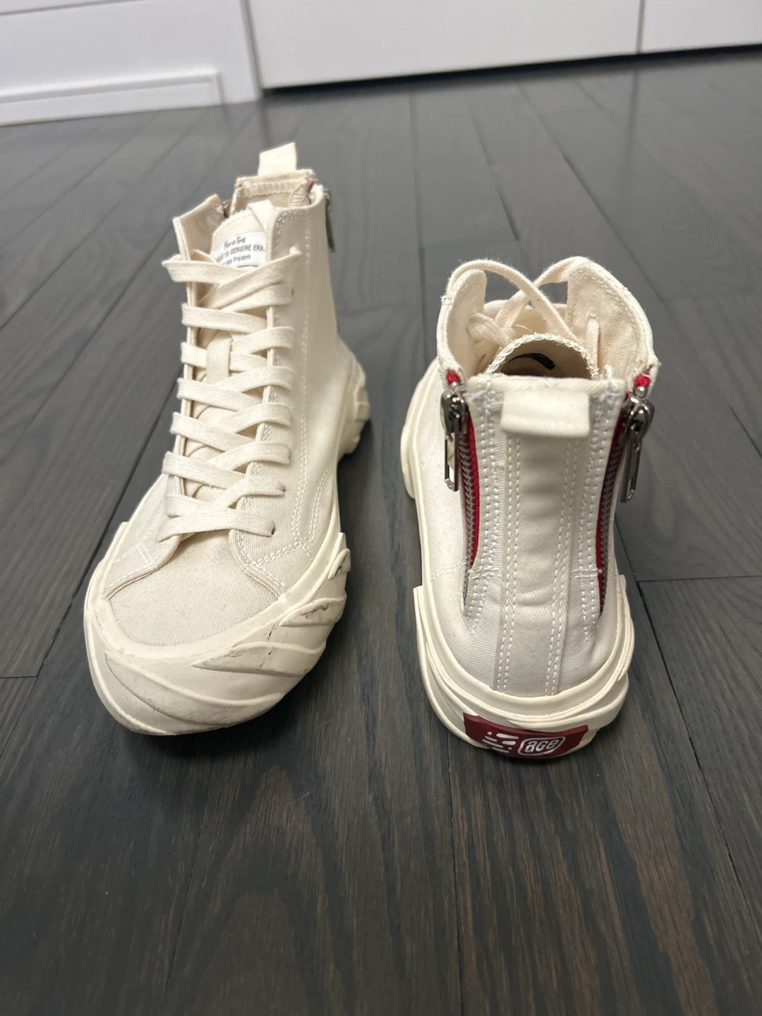 AGE High-Top Sneakers - Cream - Size 6 UK/40 EUR - photo 2