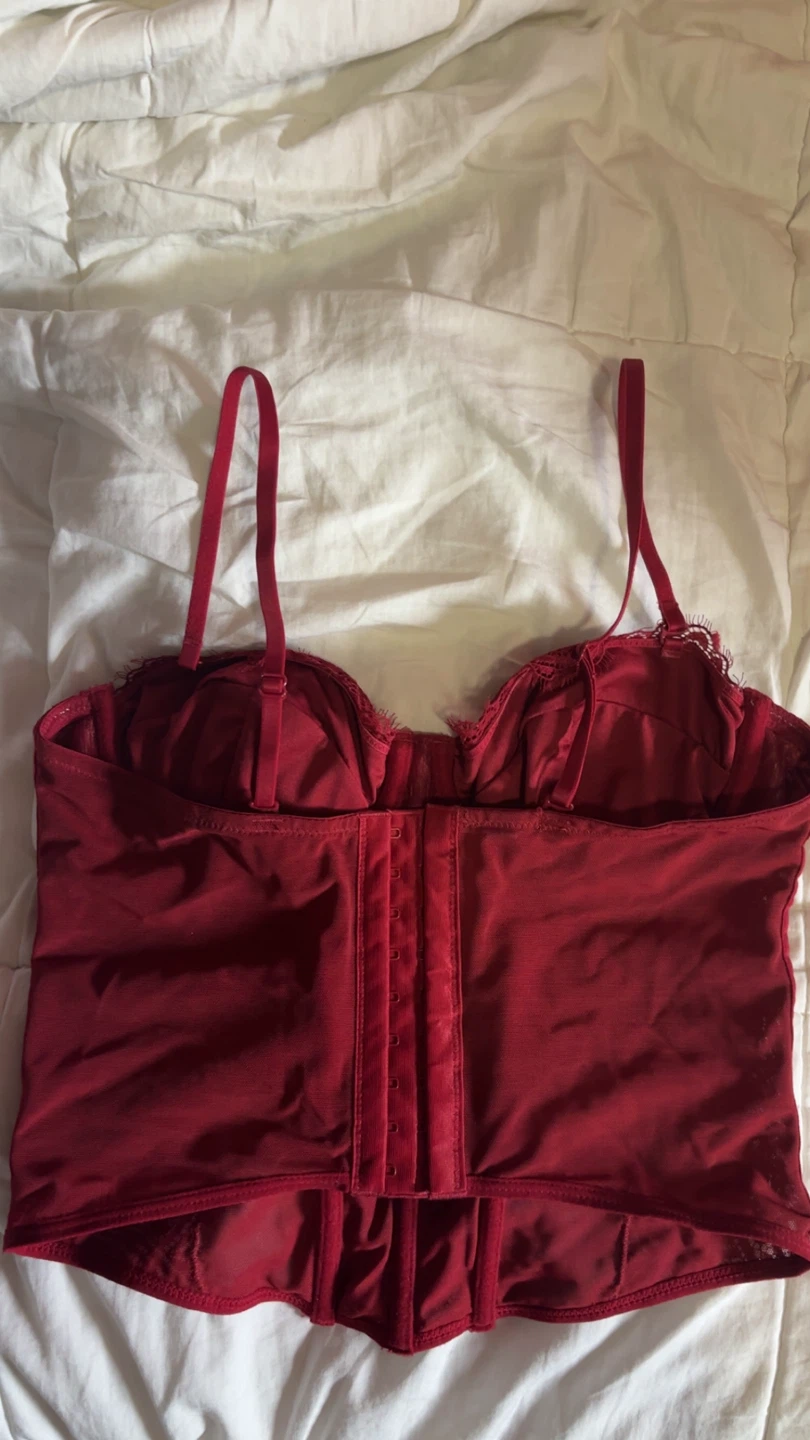 GARAGE Red Corset Top - Size P/S - photo 2