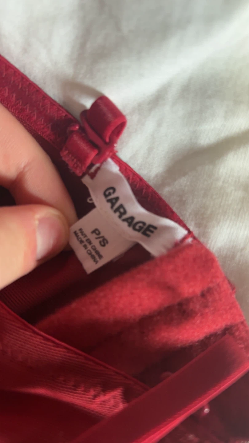 GARAGE Red Corset Top - Size P/S - photo 3