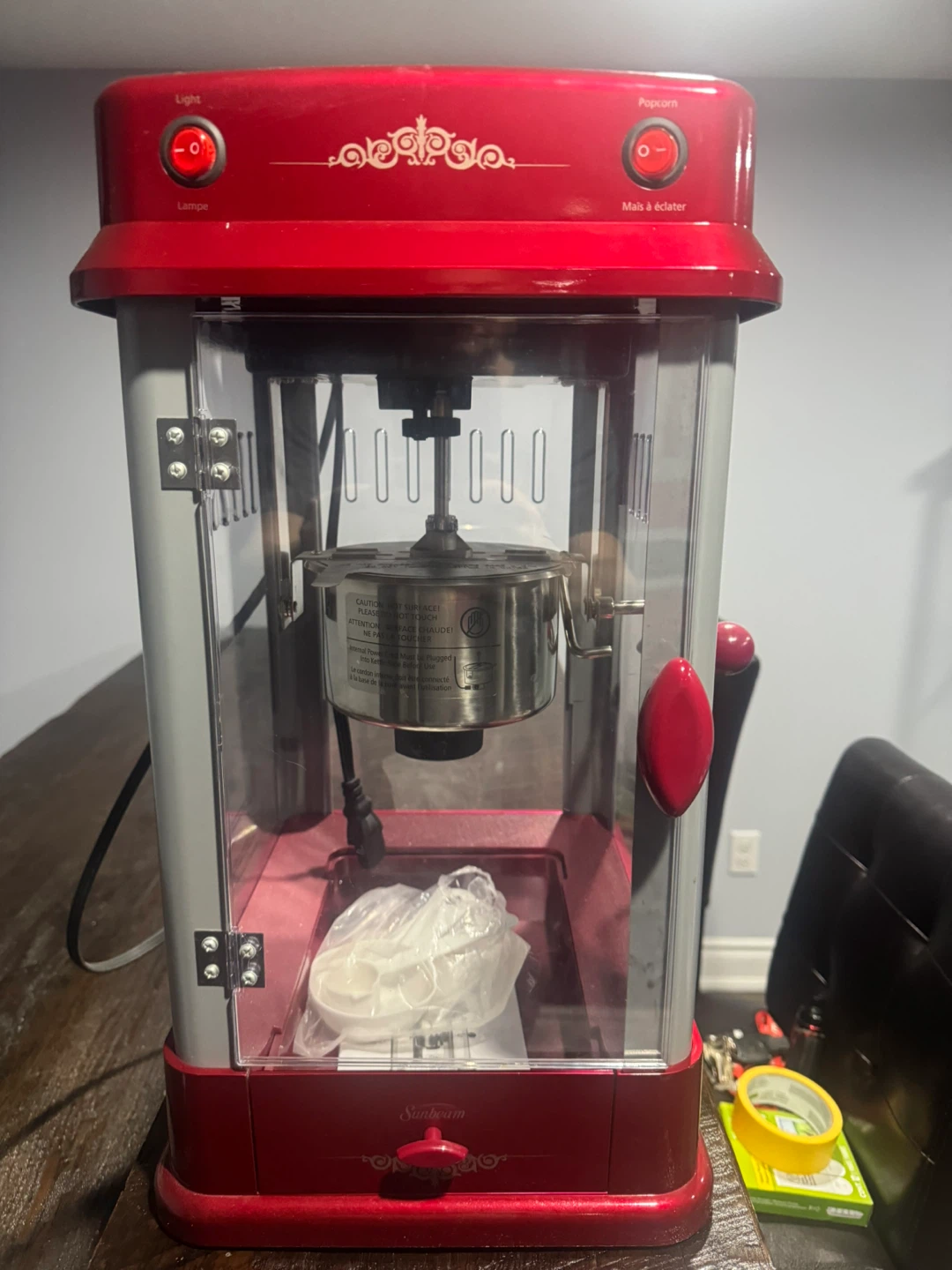 Sunbeam Red Popcorn Maker