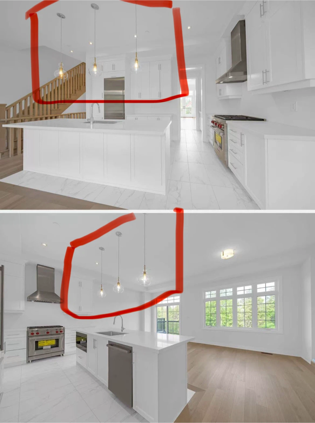 Brand New Clear Glass Pendant Lights - Set of 3 - photo 2