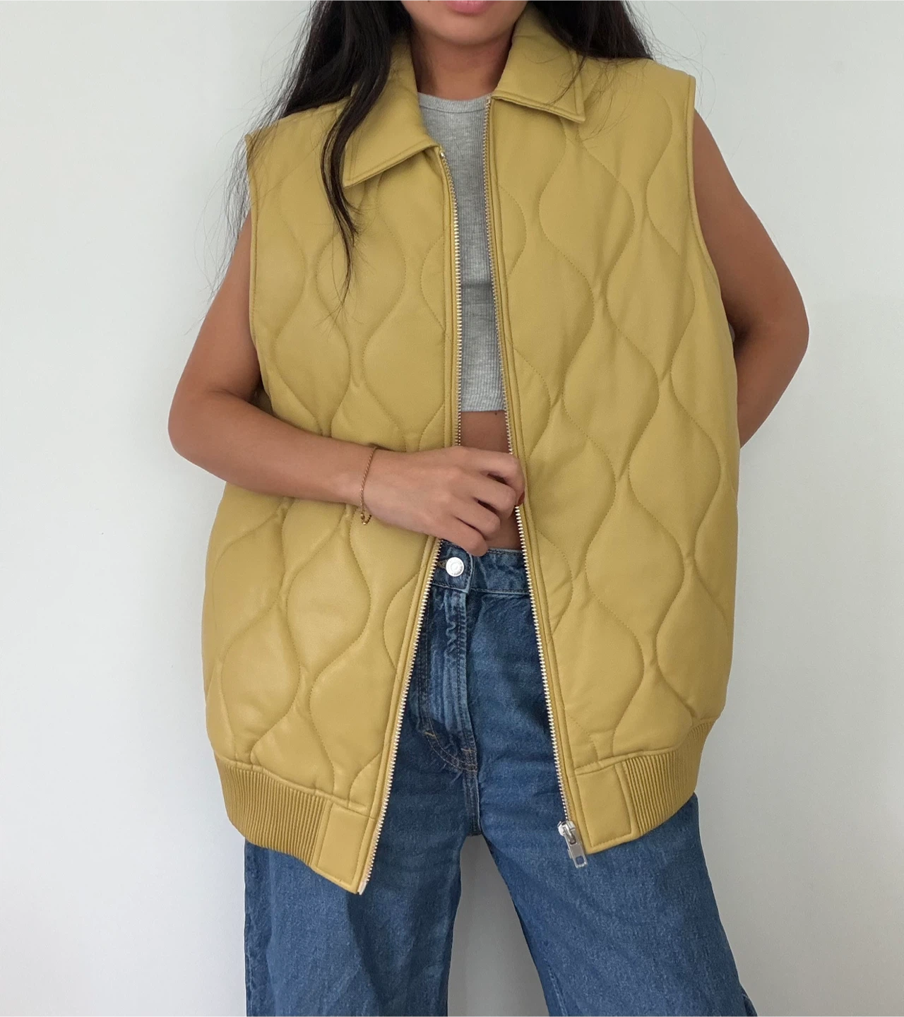 Urban Outfitters faux leather vest - size small