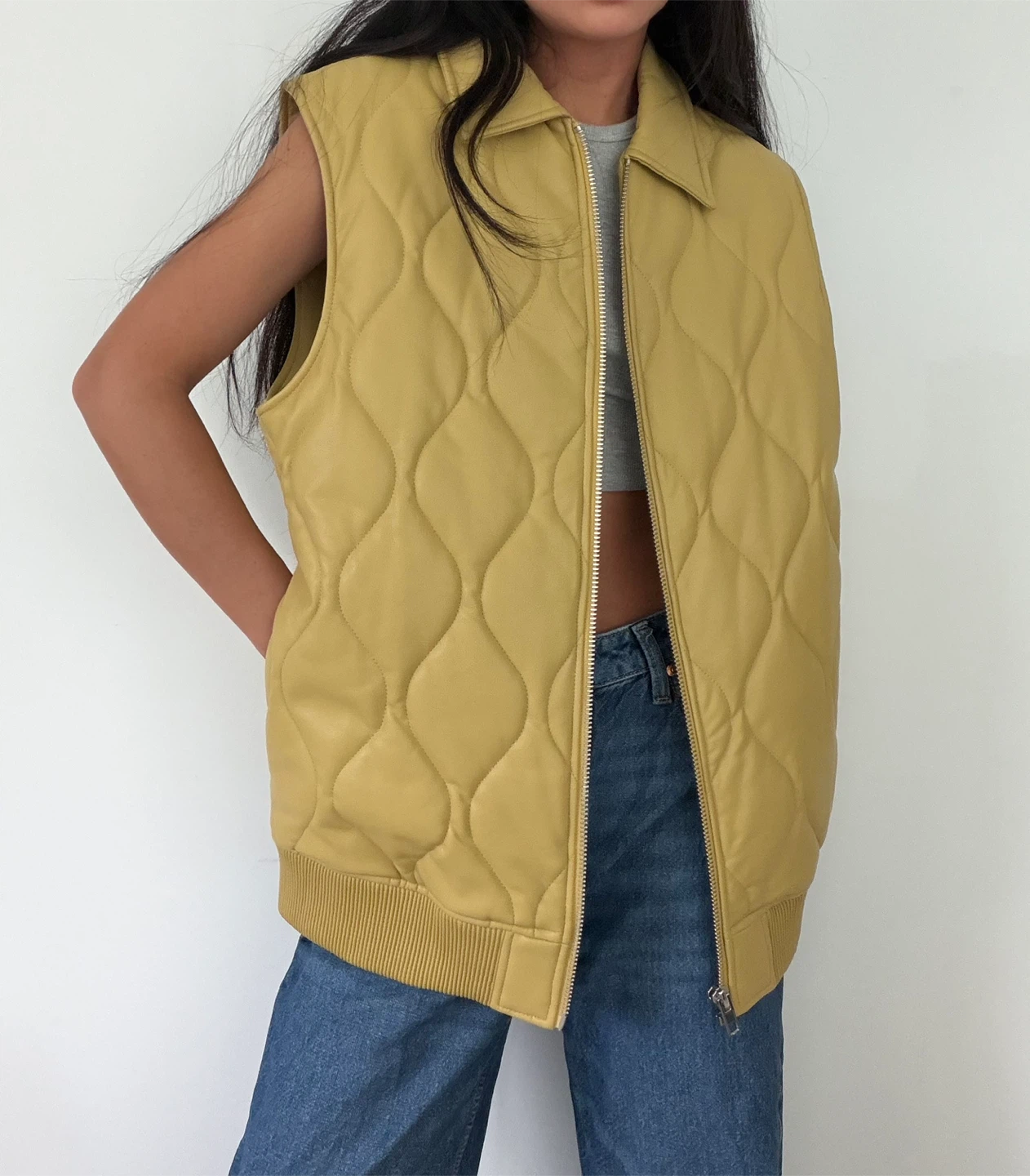 Urban Outfitters faux leather vest - size small - photo 2