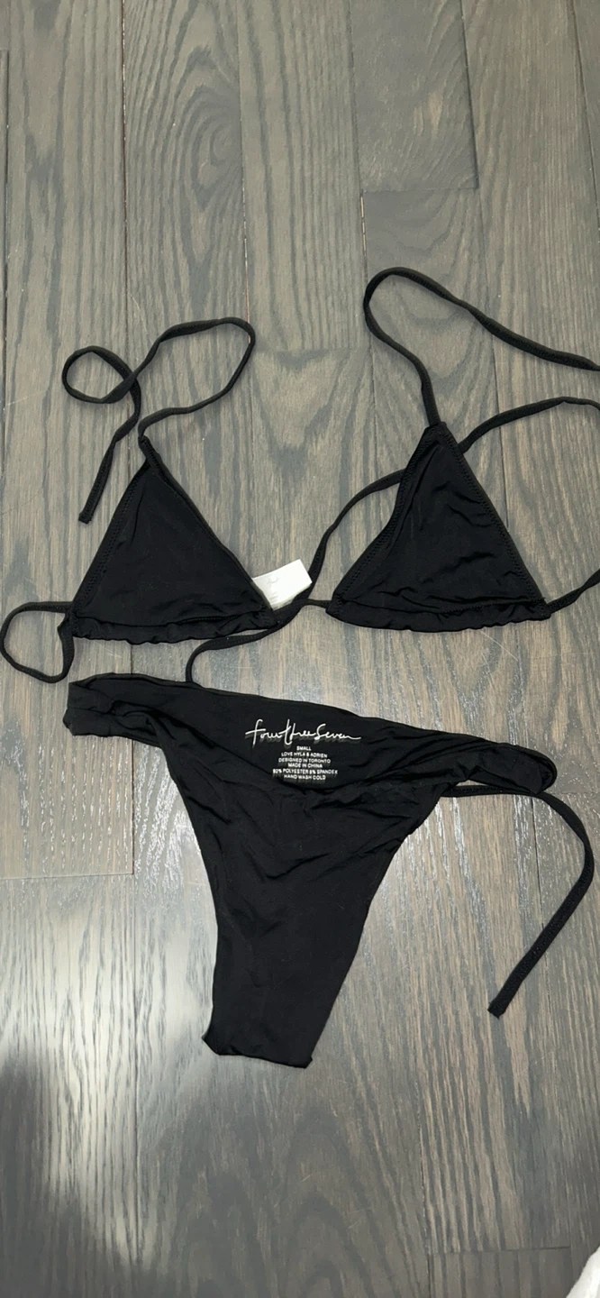 Four Three Seven Black Bikini Set - Small