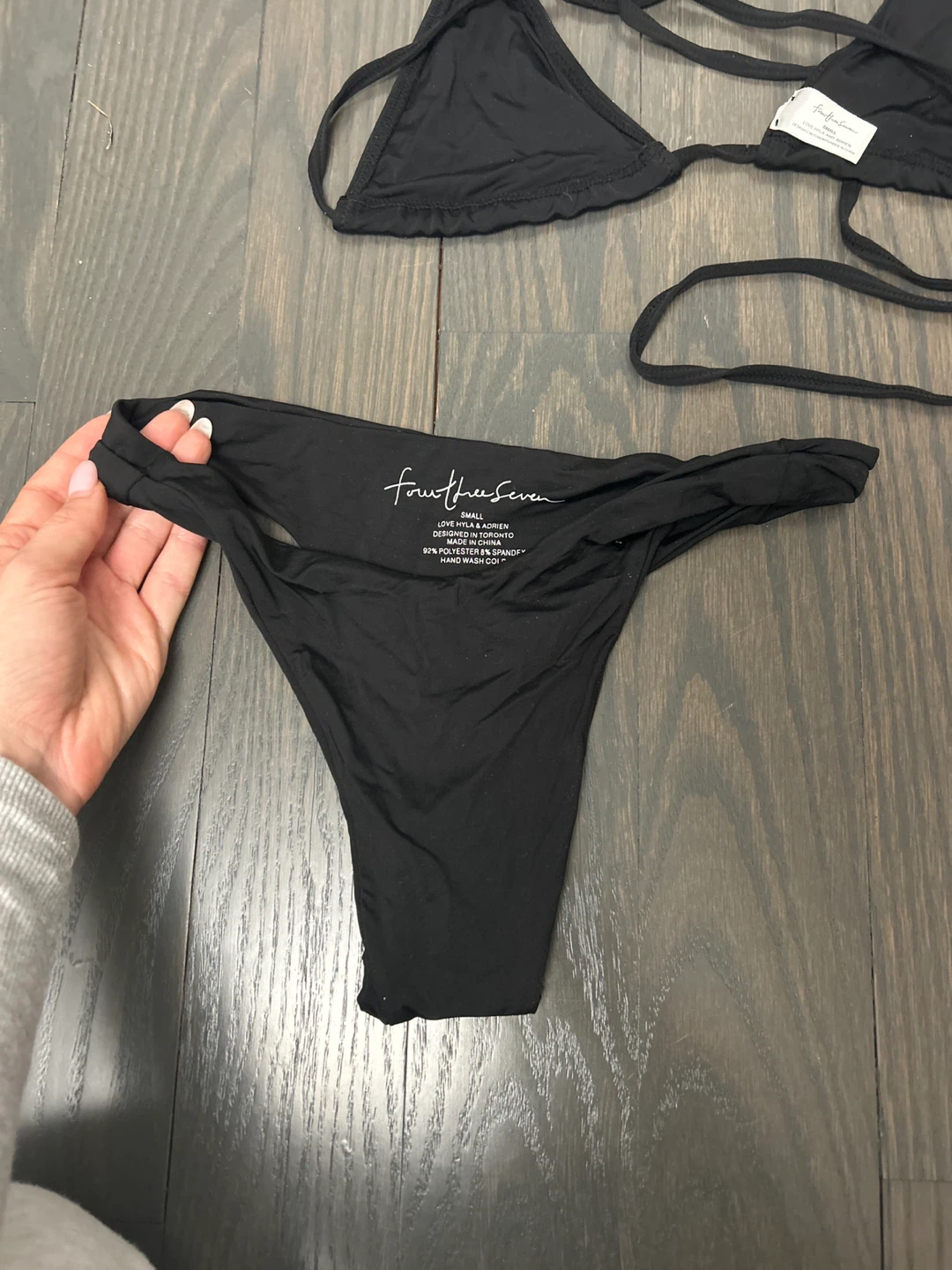 Four Three Seven Black Bikini Set - Small - photo 4