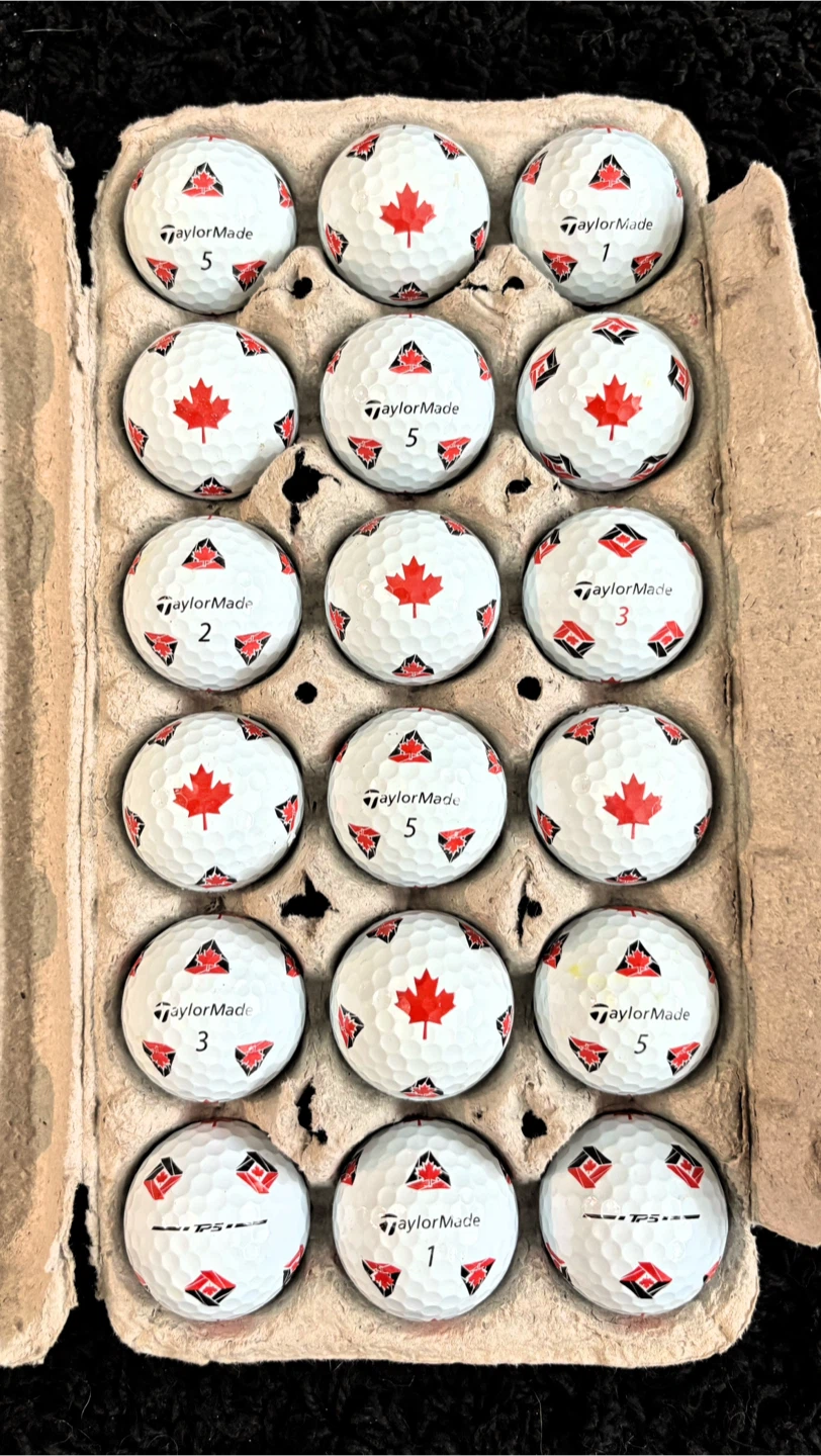 18 Taylormade TP5 Pix Canada Edition Golf Balls - photo 2