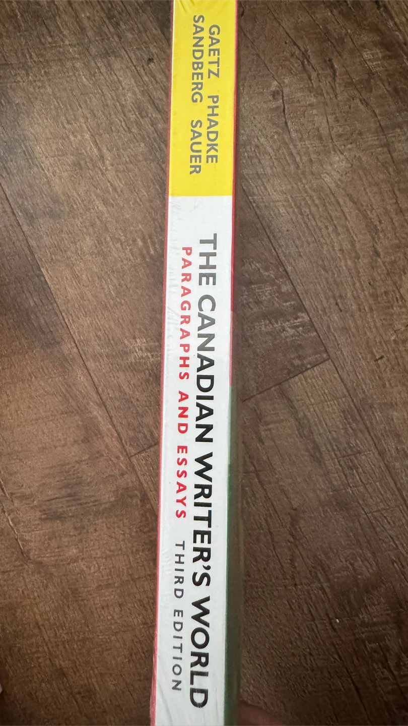 The Canadian Writer's World: Paragraphs and Essays - photo 3