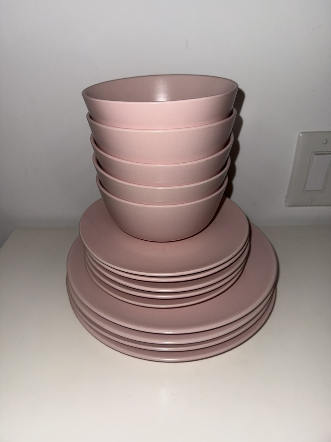 Pink Dinnerware Set
