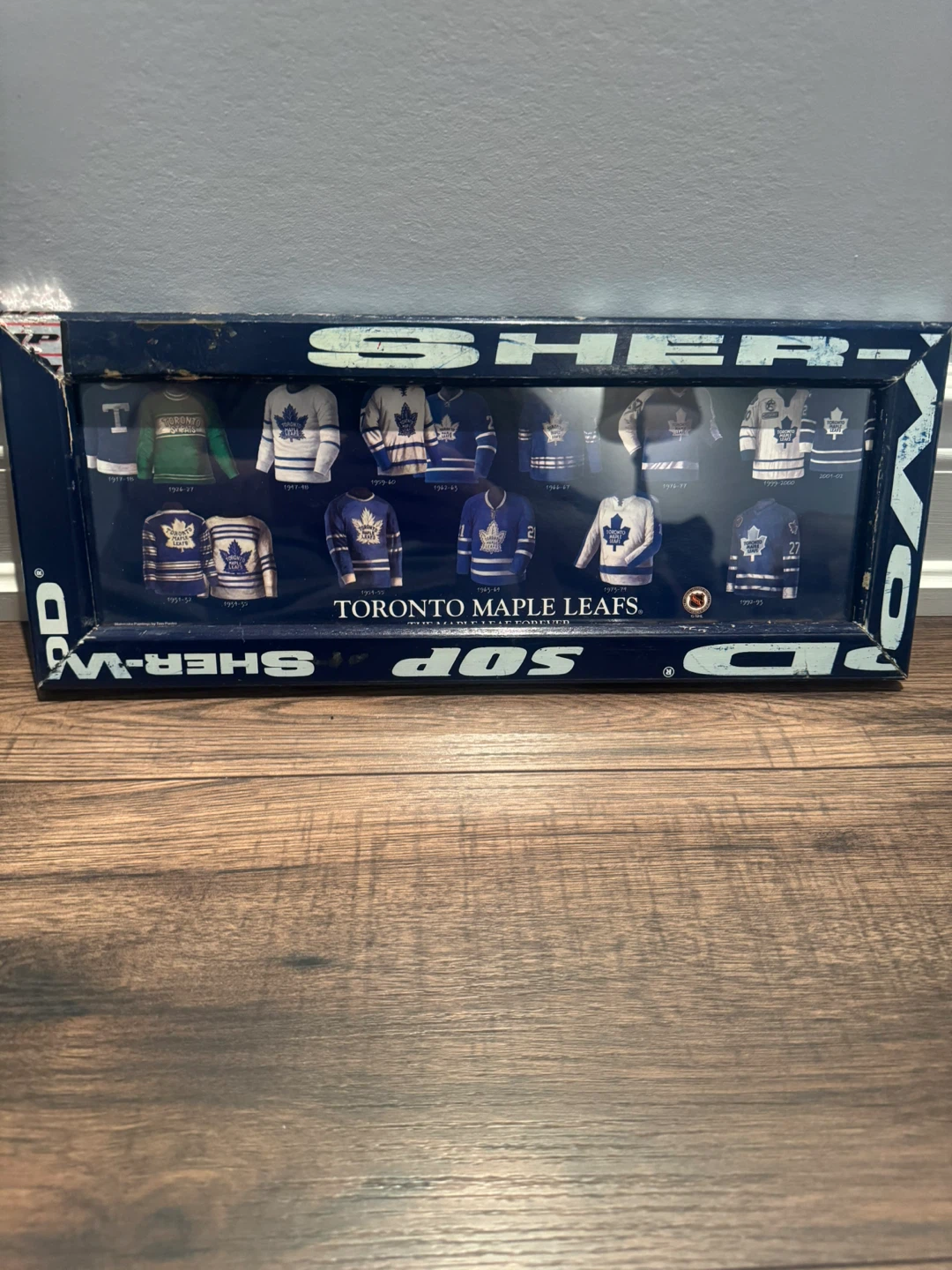 Toronto Maple Leafs Jersey History Display