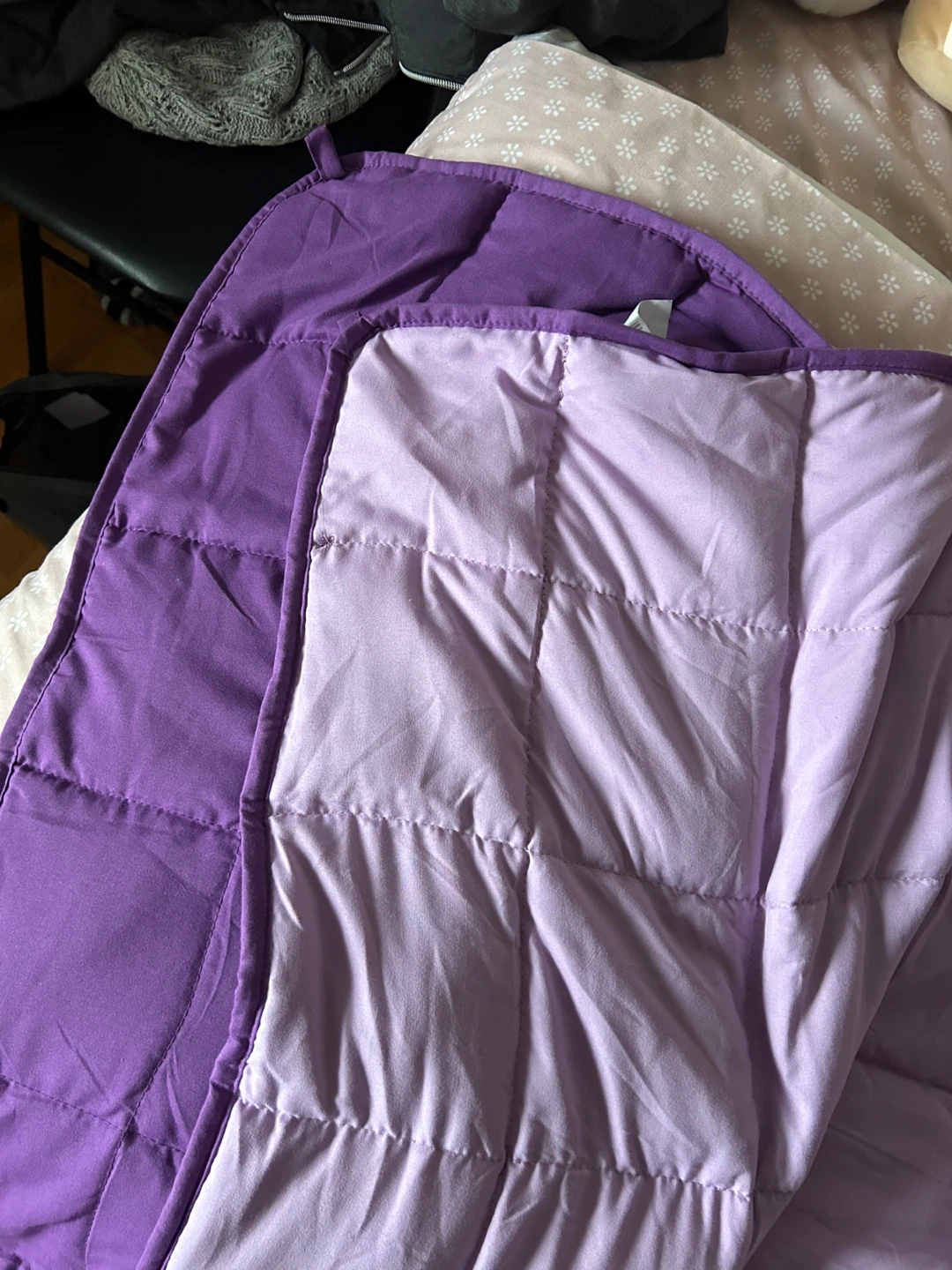 Adult Weighted Blanket - 20 lbs, 60" x 80", Purple - photo 2
