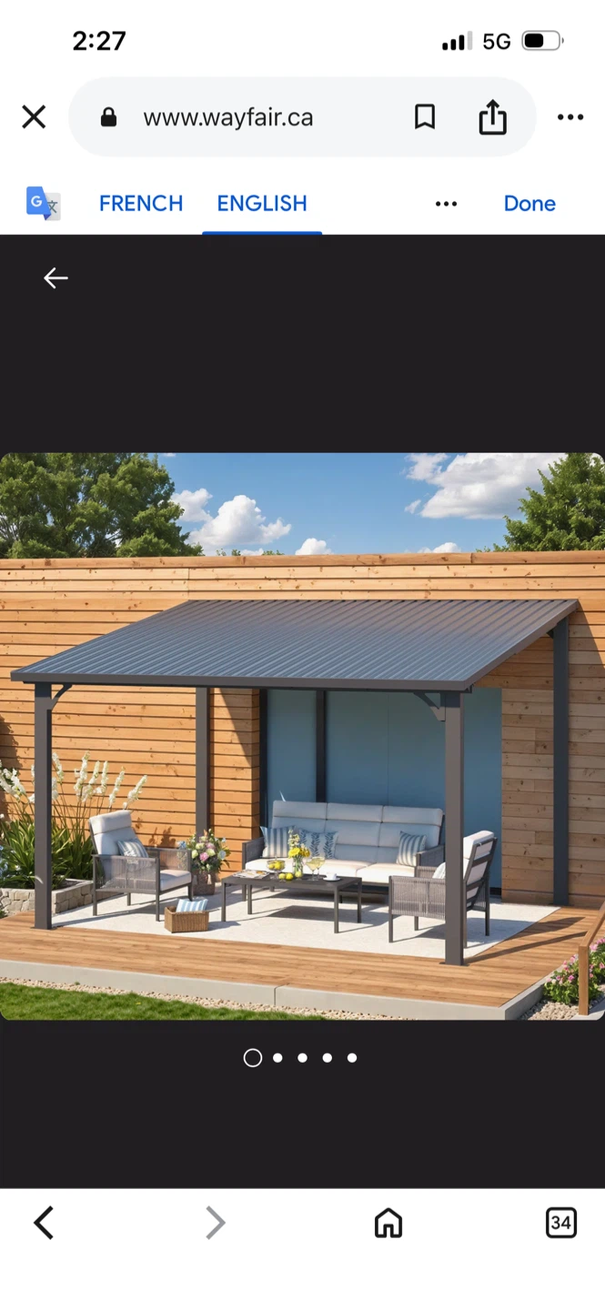 New 12 x 8 FT Hardtop Gazebo