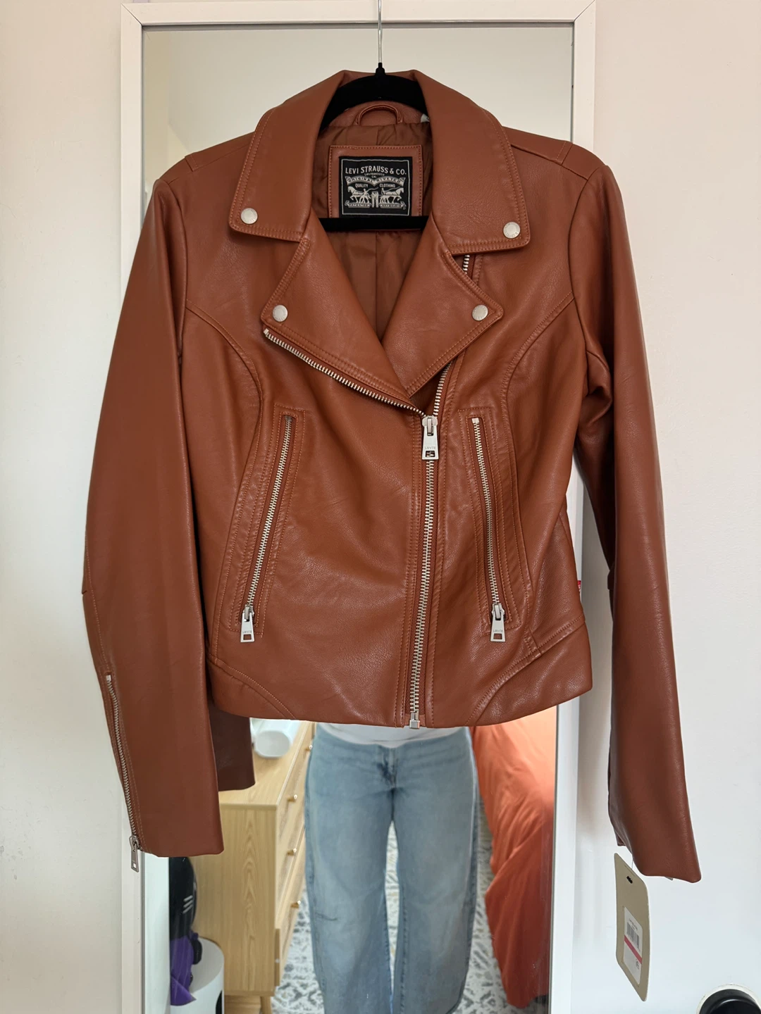 Levi’s Faux Leather Moto Jacket XS – New with tags