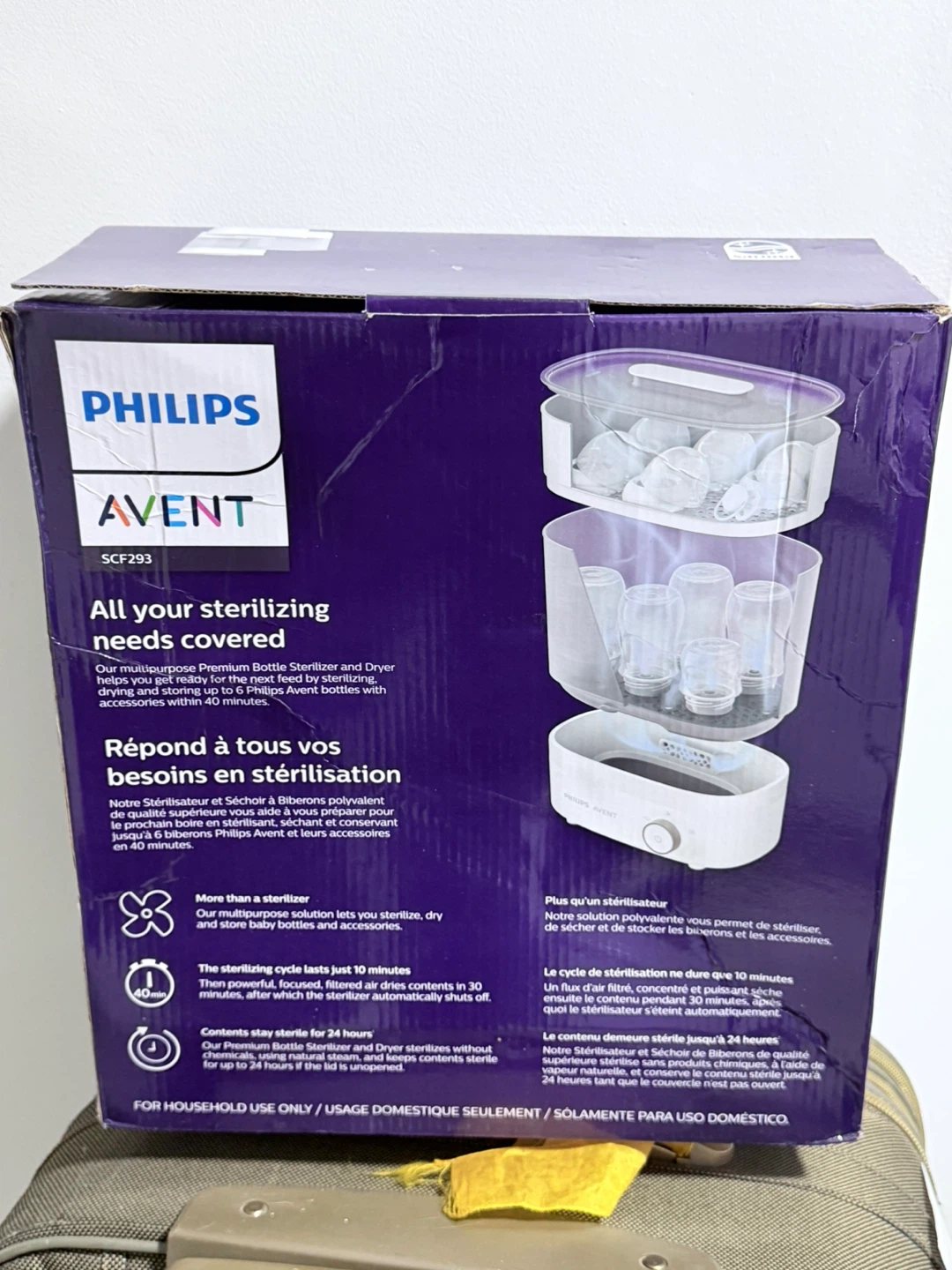 Philips Avent SCF293 Premium Bottle Sterilizer and Dryer