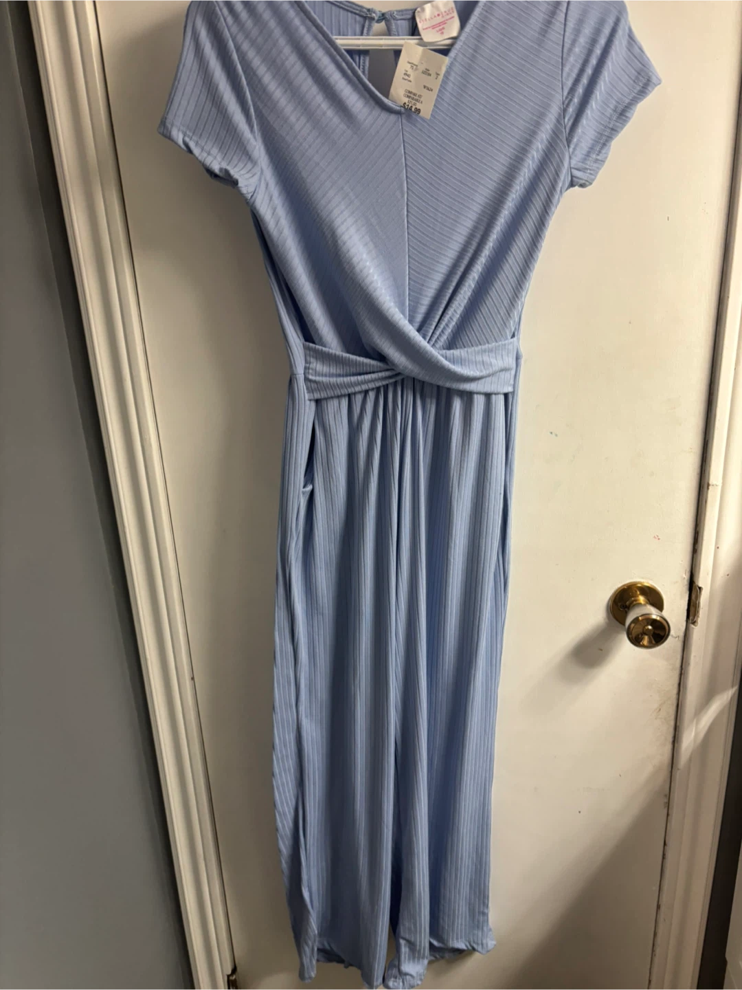 Blue Ribbed Jumpsuit - photo 2