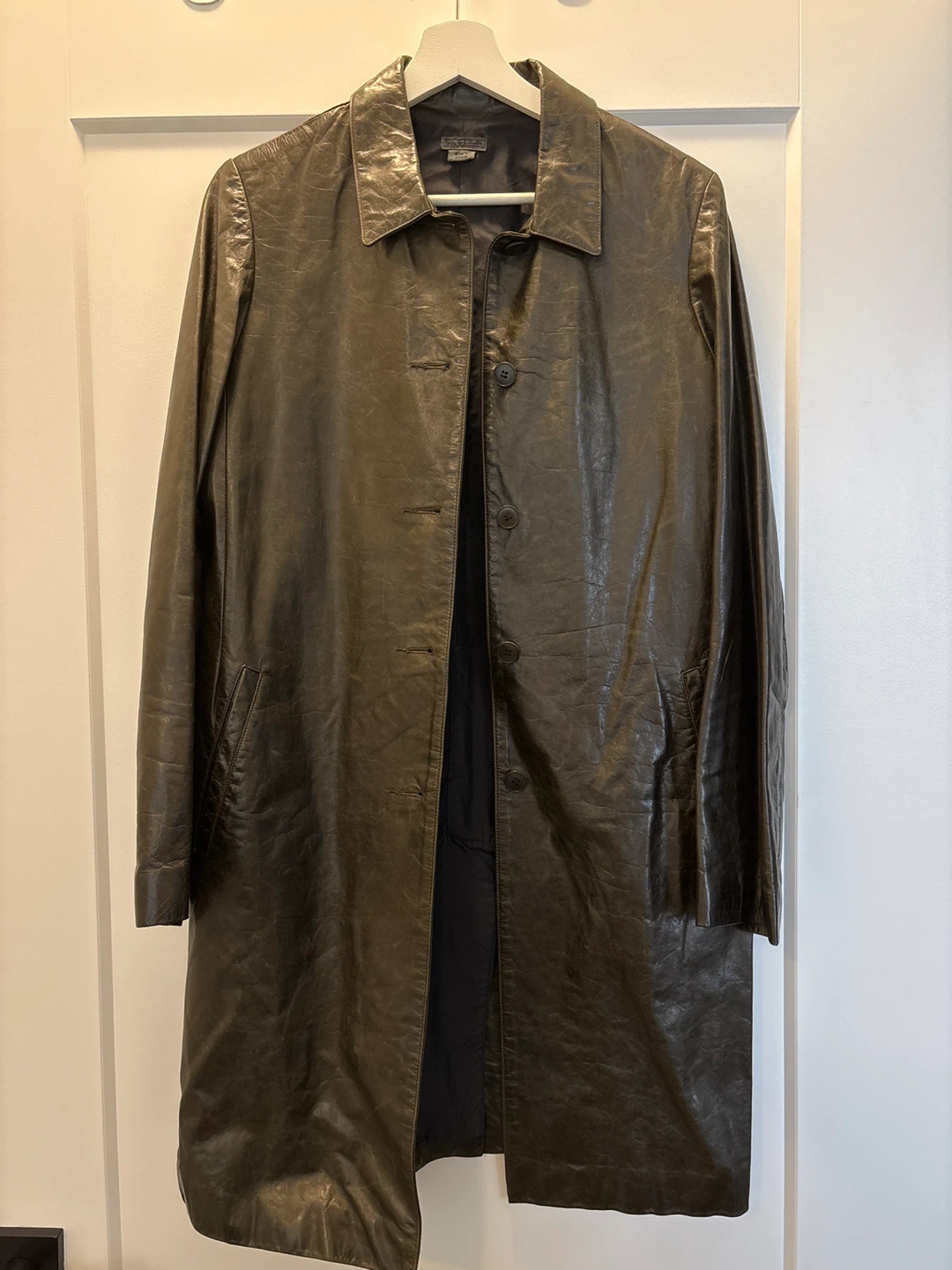 Rugby North America Genuine Leather Trench Coat