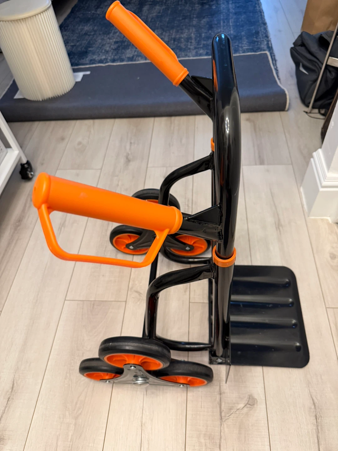 Folding Hand Truck Dolly with Orange Wheels - photo 2