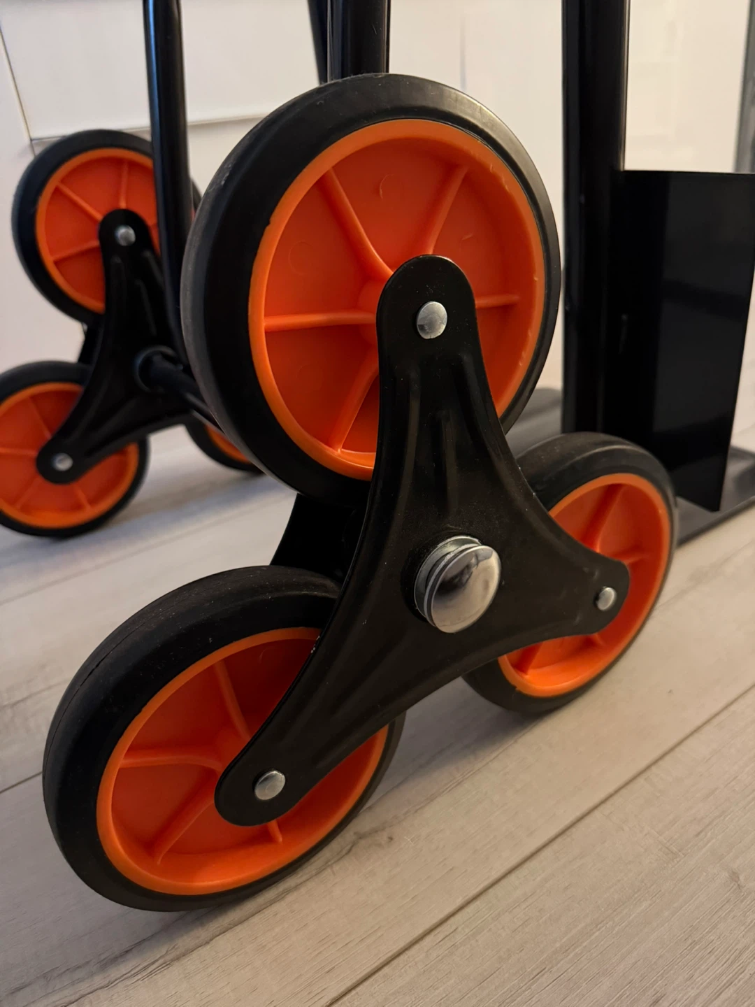 Folding Hand Truck Dolly with Orange Wheels - photo 3