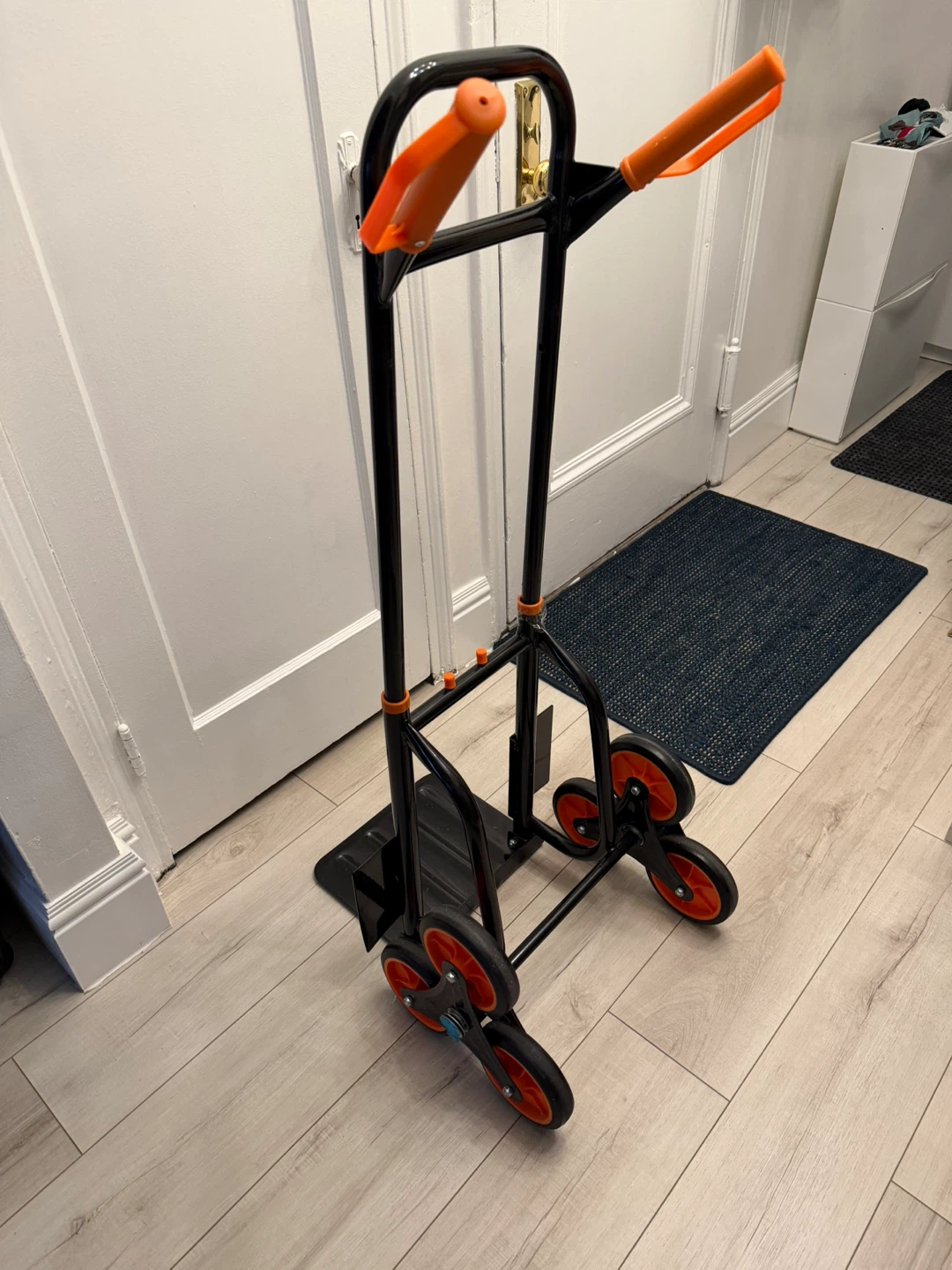 Folding Hand Truck Dolly with Orange Wheels - photo 4