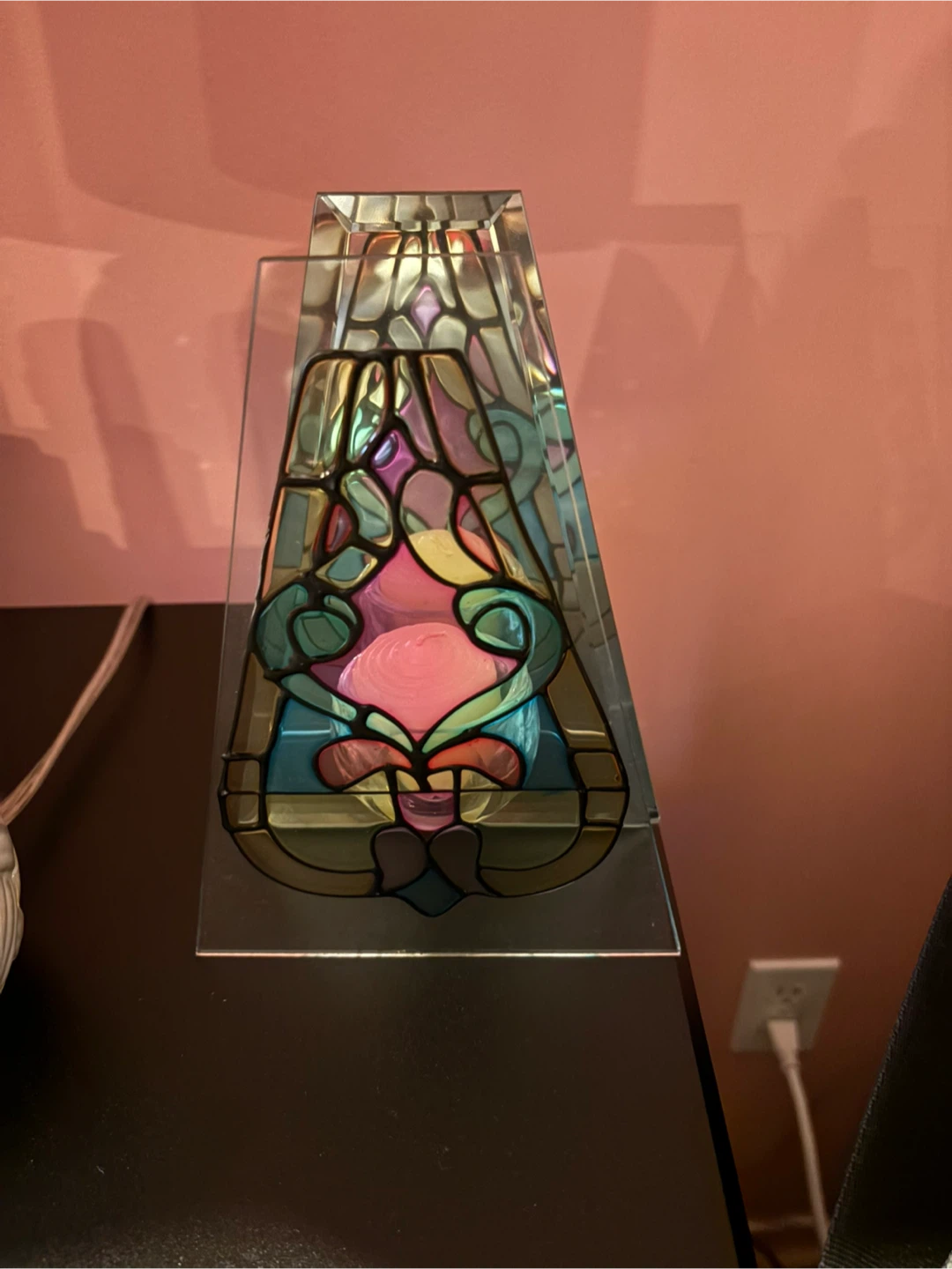 Stained Glass Candle Holder
