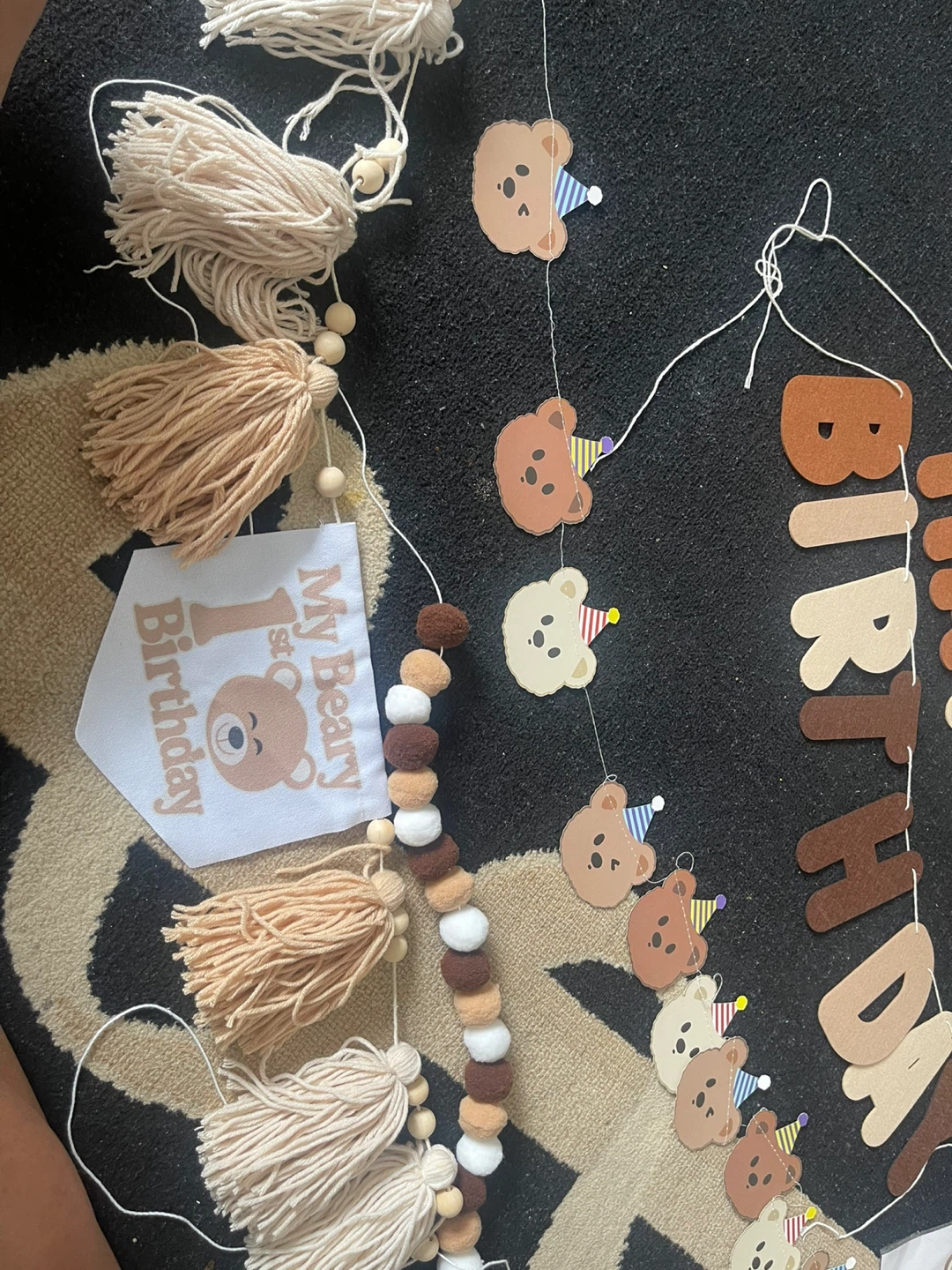 Teddy Bear "My Beary 1st Birthday" Party Decor Set - photo 5