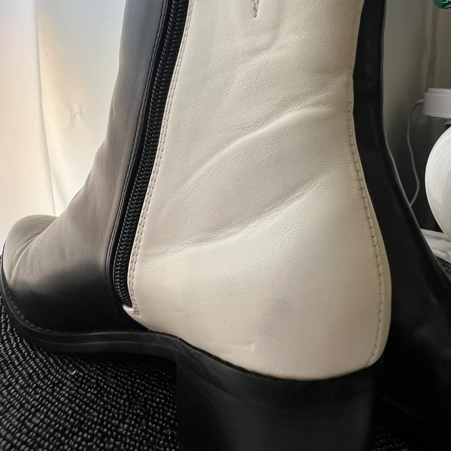 MCLC Black & White Yin Yang Ankle Boots - photo 5
