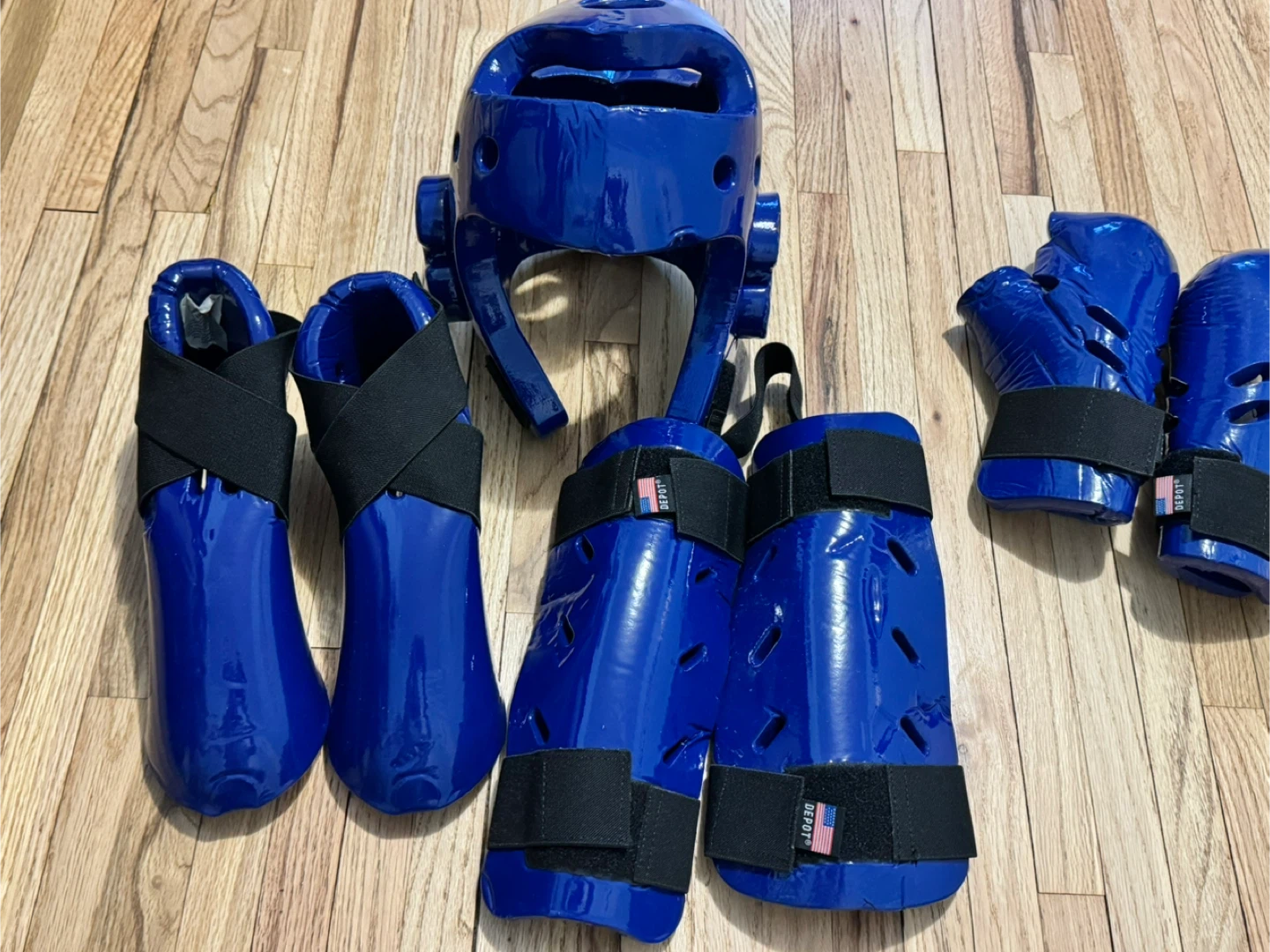 Blue Martial Arts Protective Gear Set - Size M