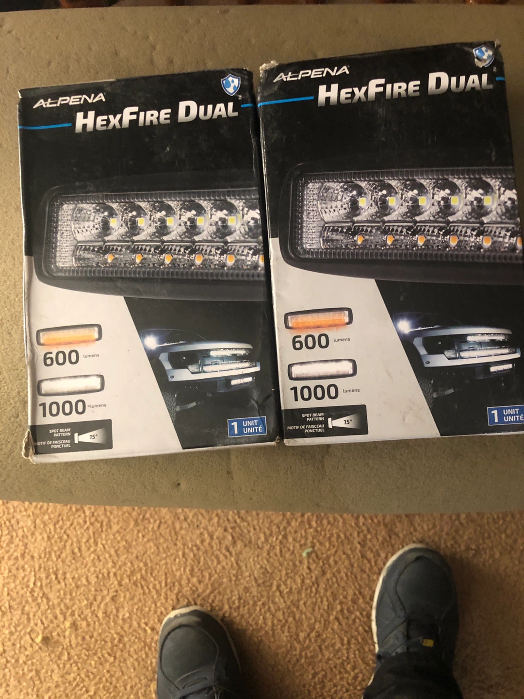 Alpena HexFire Dual LED Spot Beam Light Bars (2 Pack)