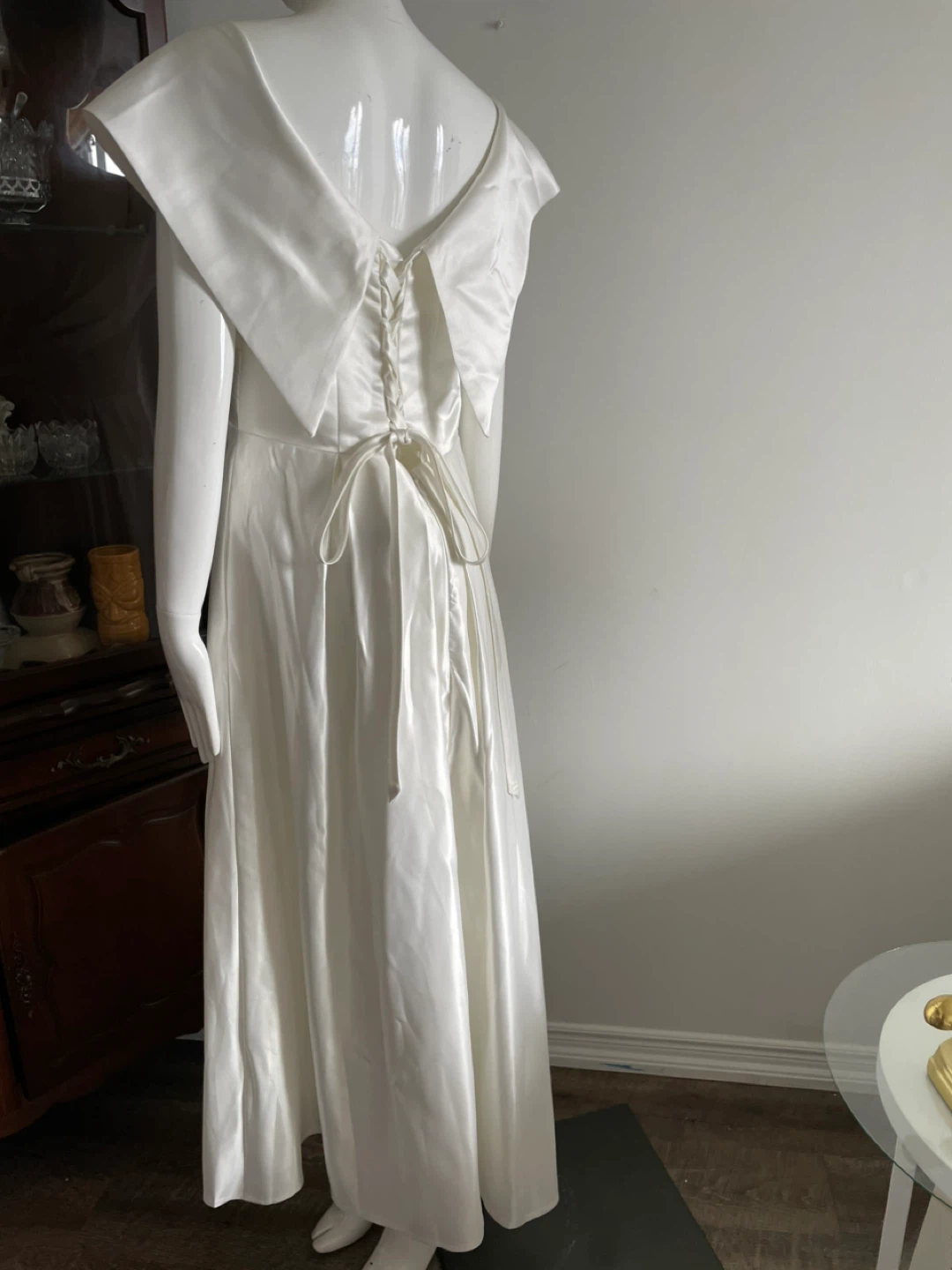 Off-the-shoulder Satin Formal Gown - photo 3