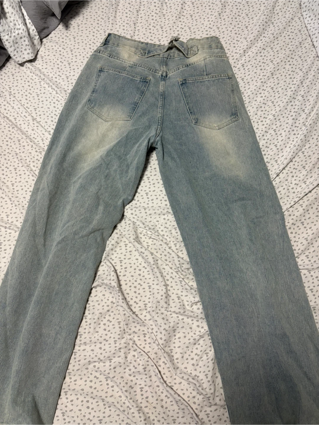 Fashion Nova Light Wash Wide Leg Jeans - Size 9 - photo 4