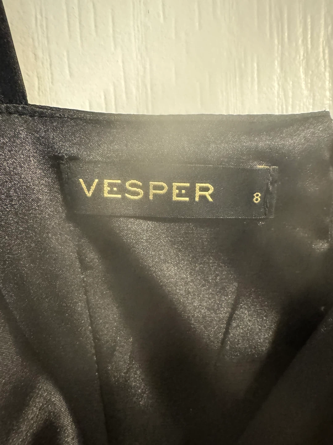 Vesper Black Jumpsuit Size UK8 - photo 3
