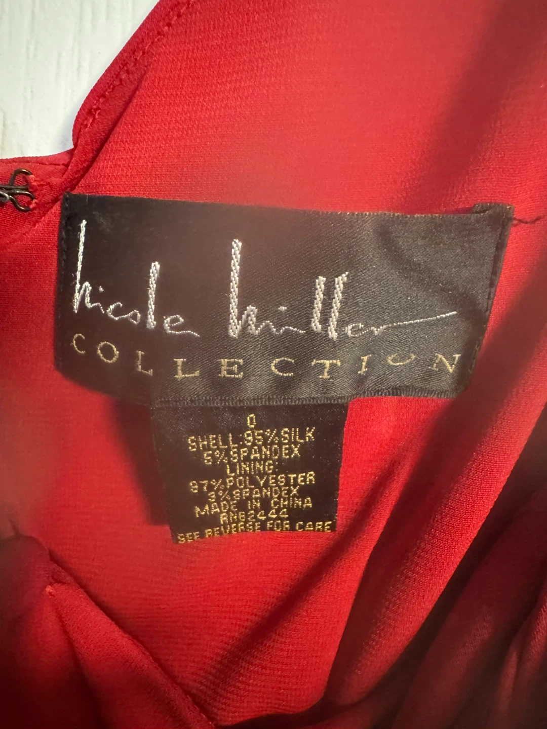 Nicole Miller Collection Red Ruched Dress Size 0 - photo 3
