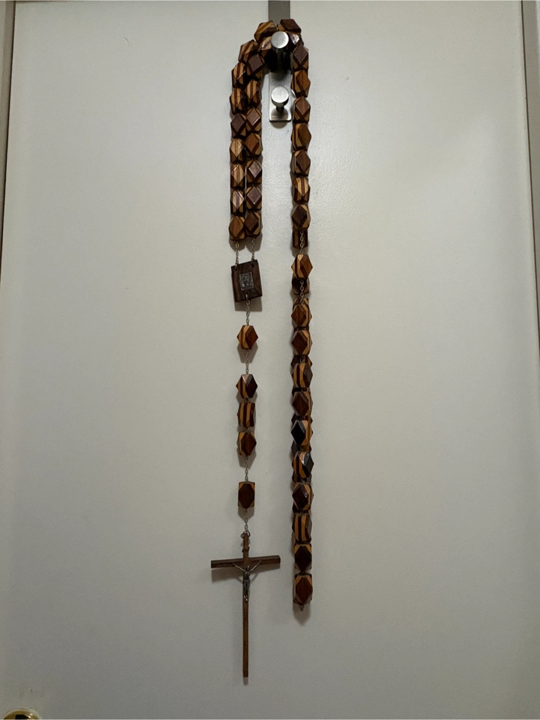 Vintage Wooden Rosary with Cross - photo 4