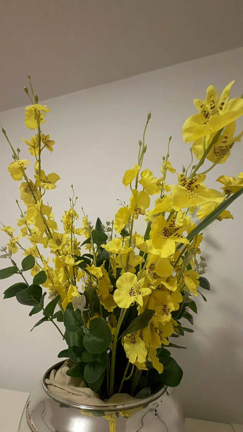 Artificial Yellow Orchid Arrangement - photo 2