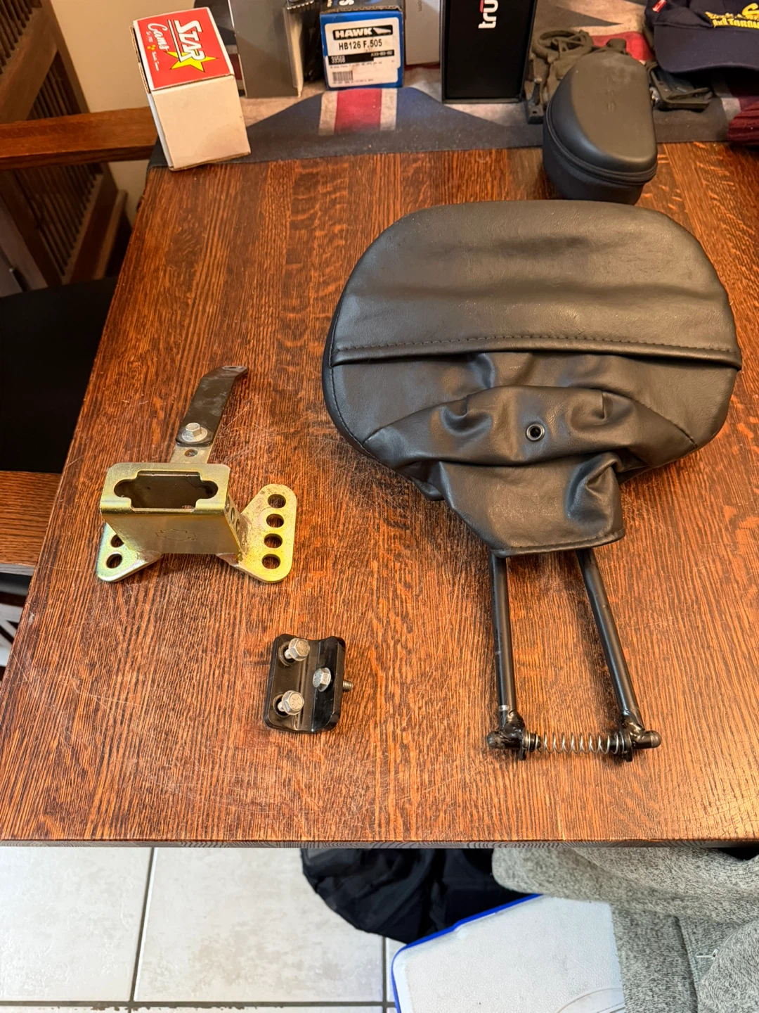 Harley Davidson - Motorcycle Backrest with Mounting Hardware