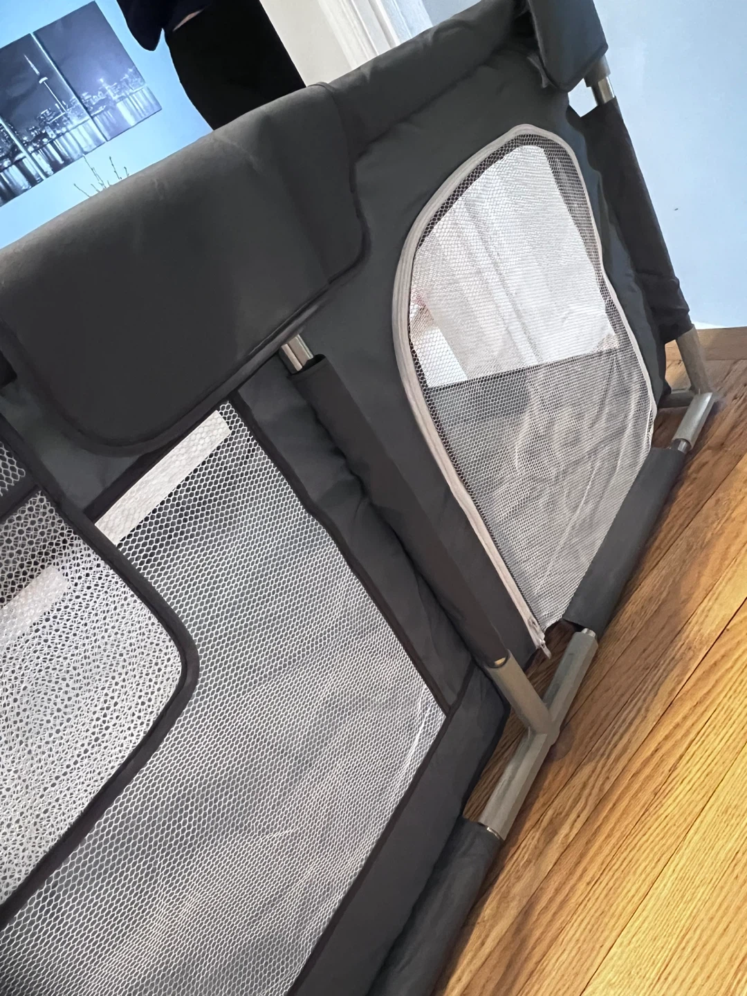 Grey Playpen with Mesh Windows - photo 2