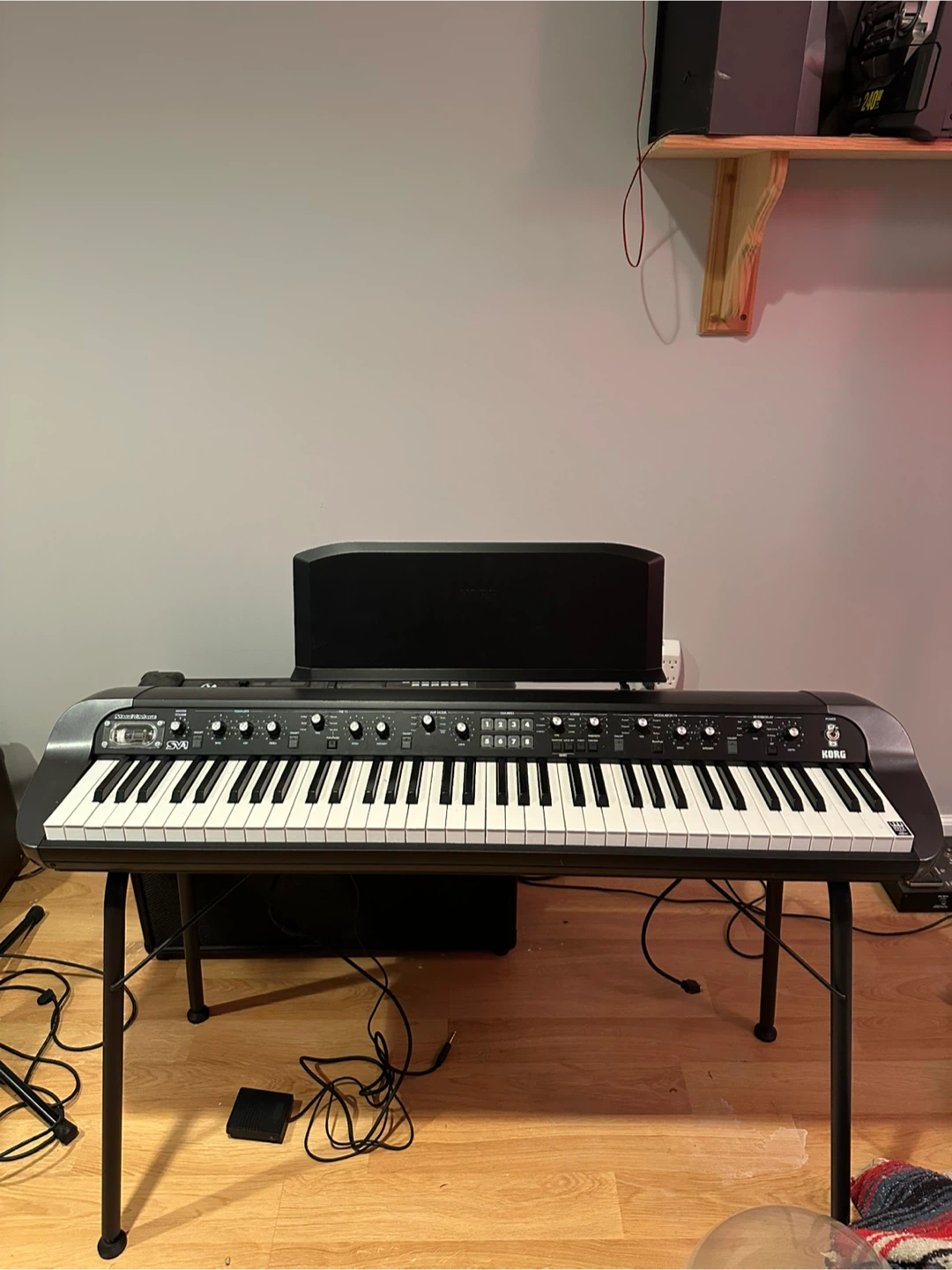 Korg SV1 73-key Stage Vintage Piano w Stands and Pedal